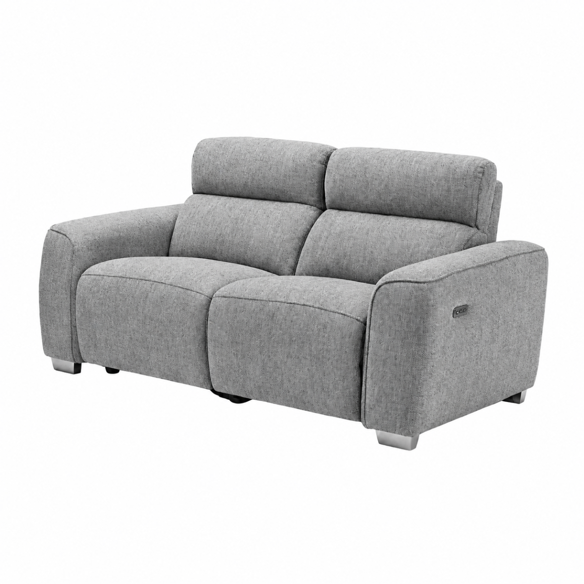 Arabella Electric Recliner Grey 2 Seater - AMC Furniture
