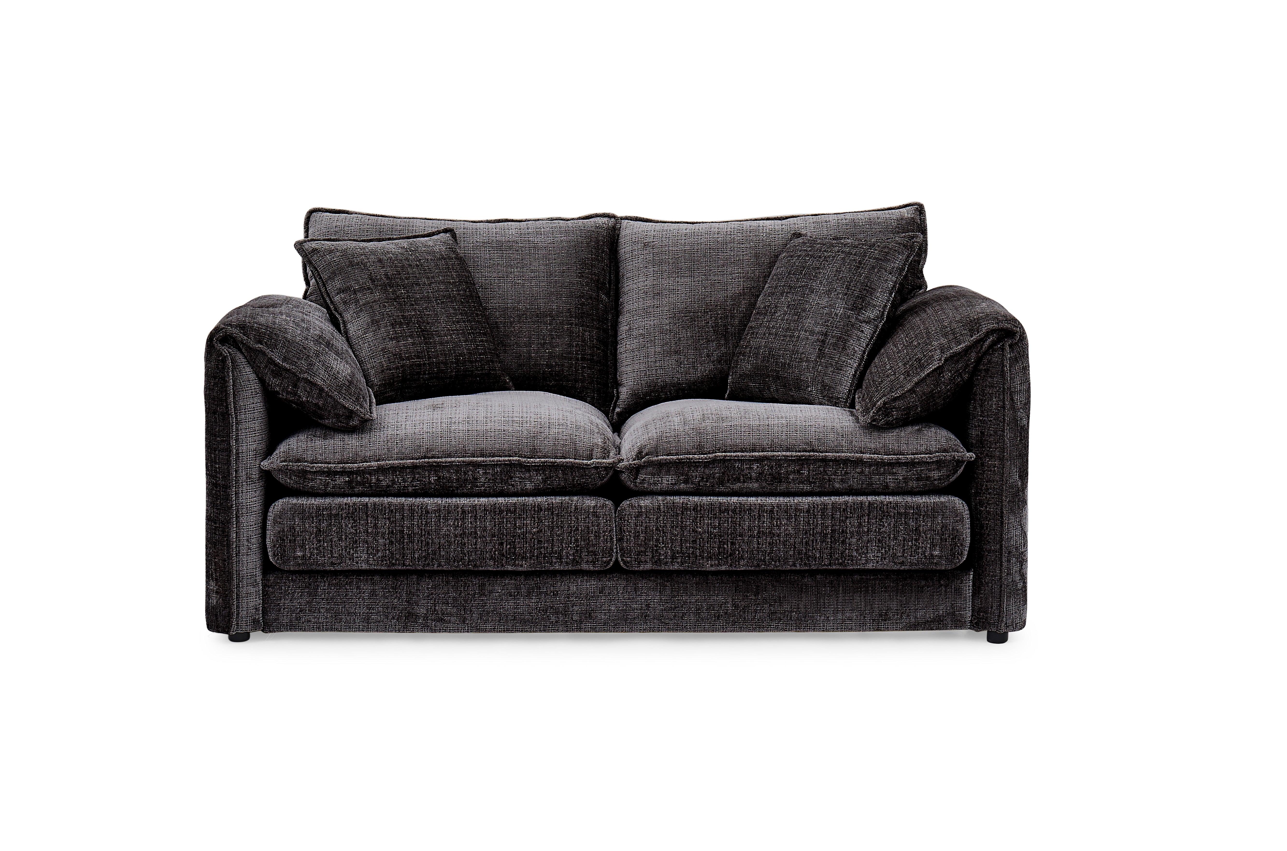 Aria 2 Seater Sofa in Black - AMC Furniture