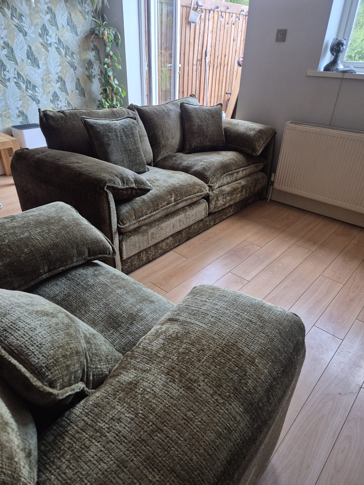 Aria 3 Seater Sofa in Green