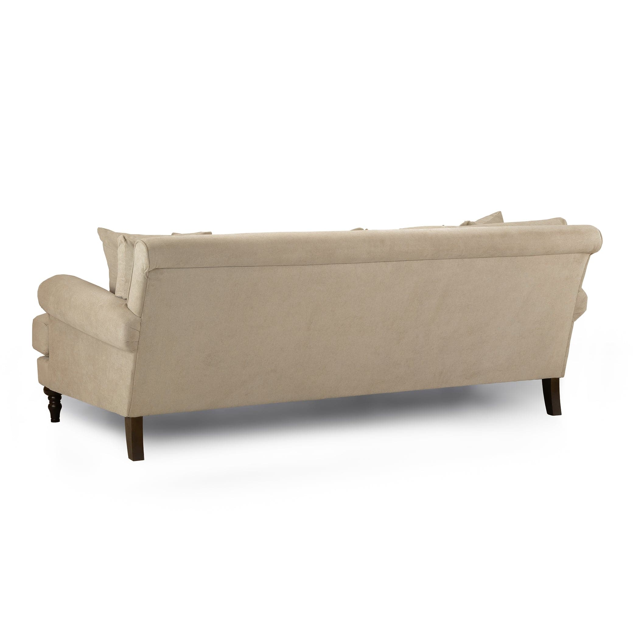 Aspen Sofa Beige 4 Seater -back view (7026361532480)