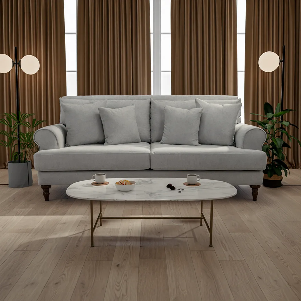 Aspen Sofa Grey 3 Seater (7026363072576)