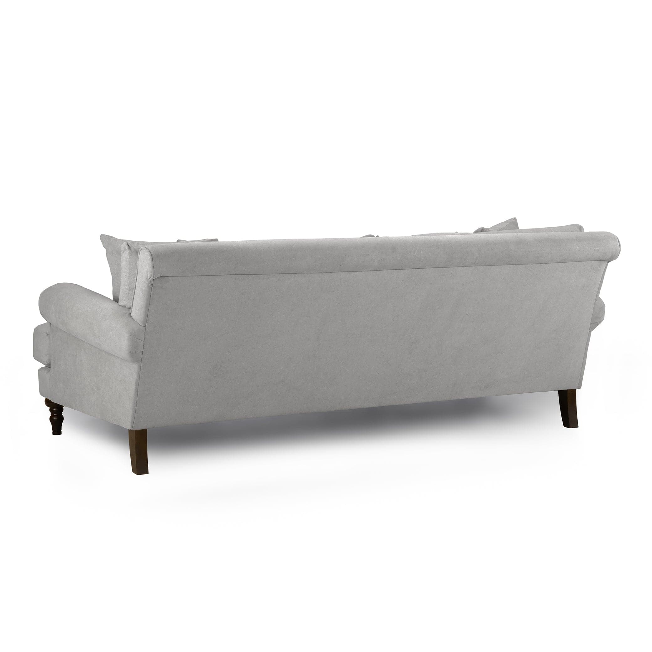Aspen Sofa Grey 4 Seater - back view (7026362974272)