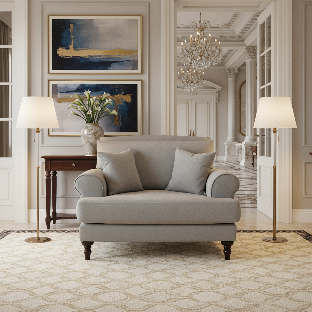 Aspen Sofa Grey Armchair