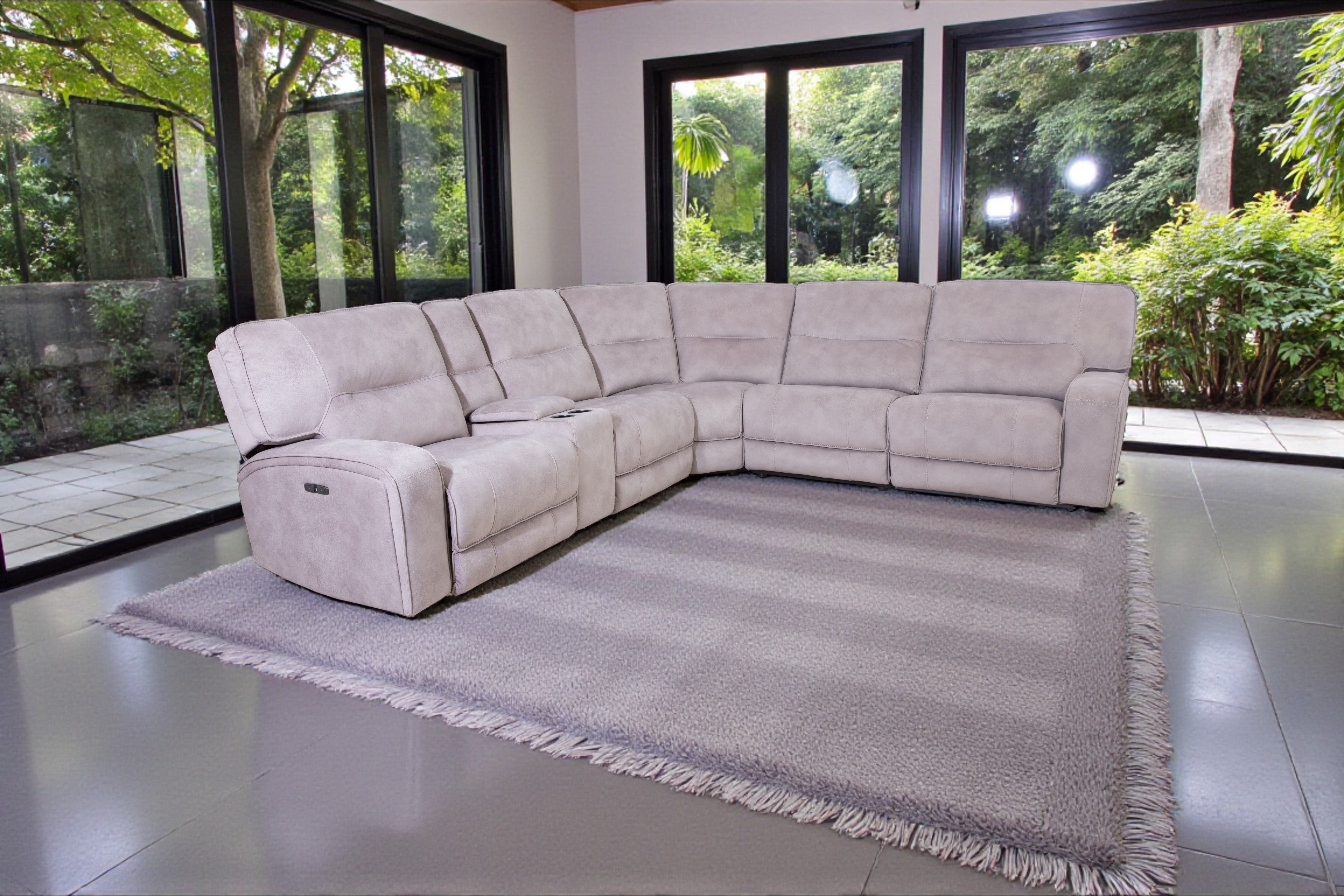 Atlas Power Reclining Corner Sofa - AMC Furniture