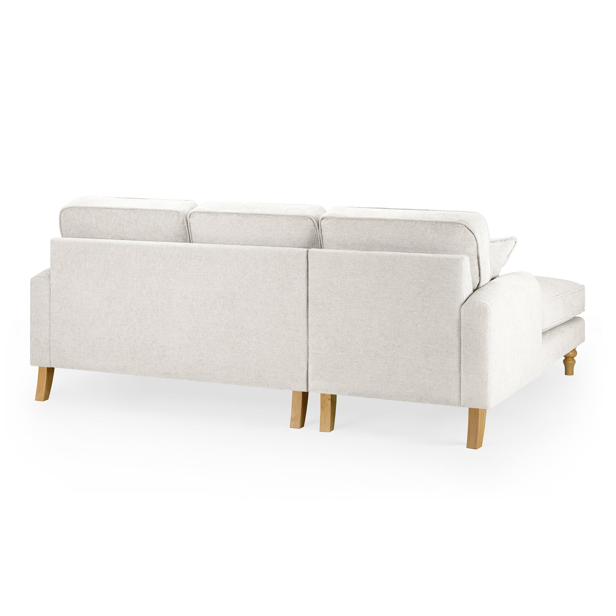 Banks Cream Left Hand Facing Corner Sofa - back view (7027331498048)