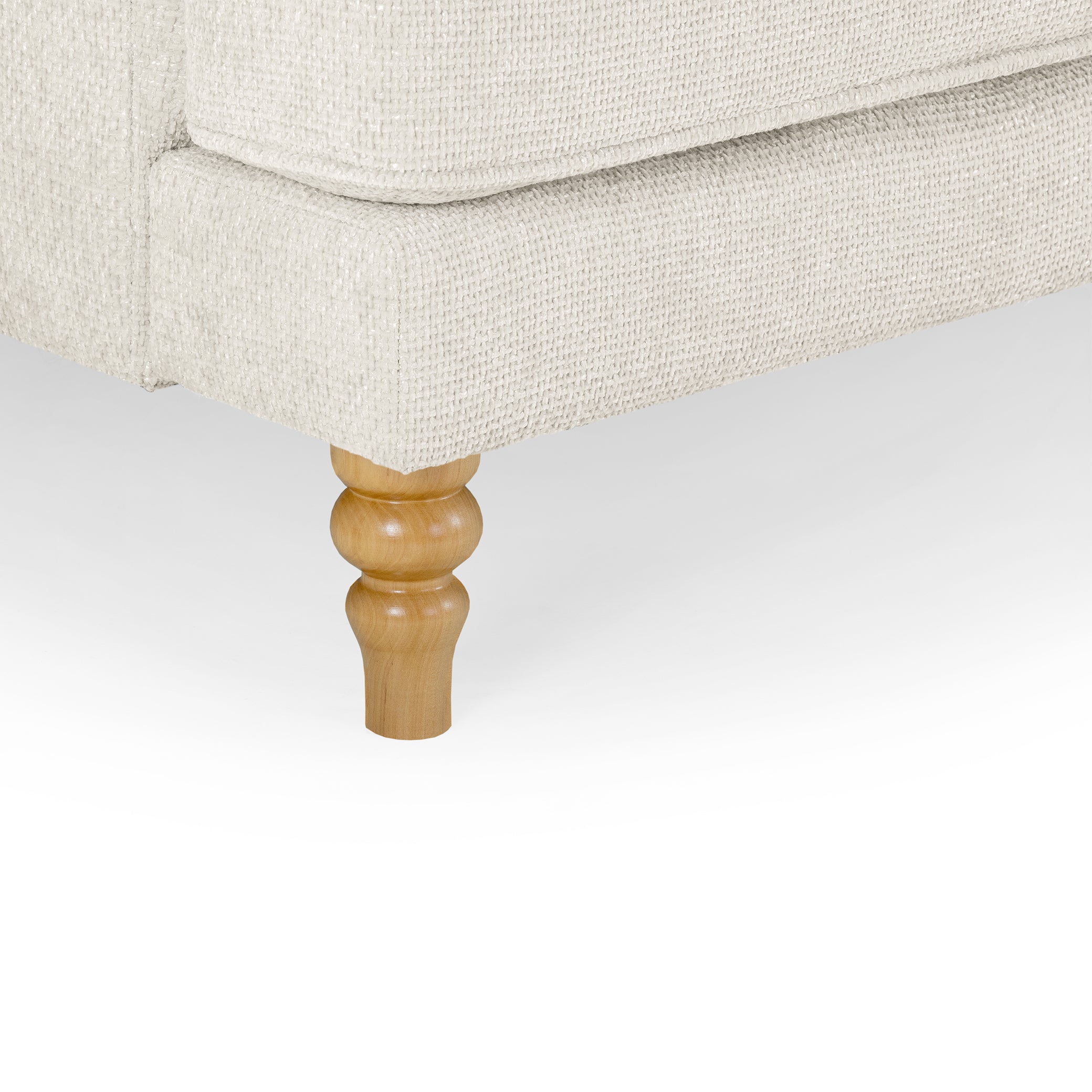 Banks Cream Left Hand Facing Corner Sofa - bottom view (7027331498048)