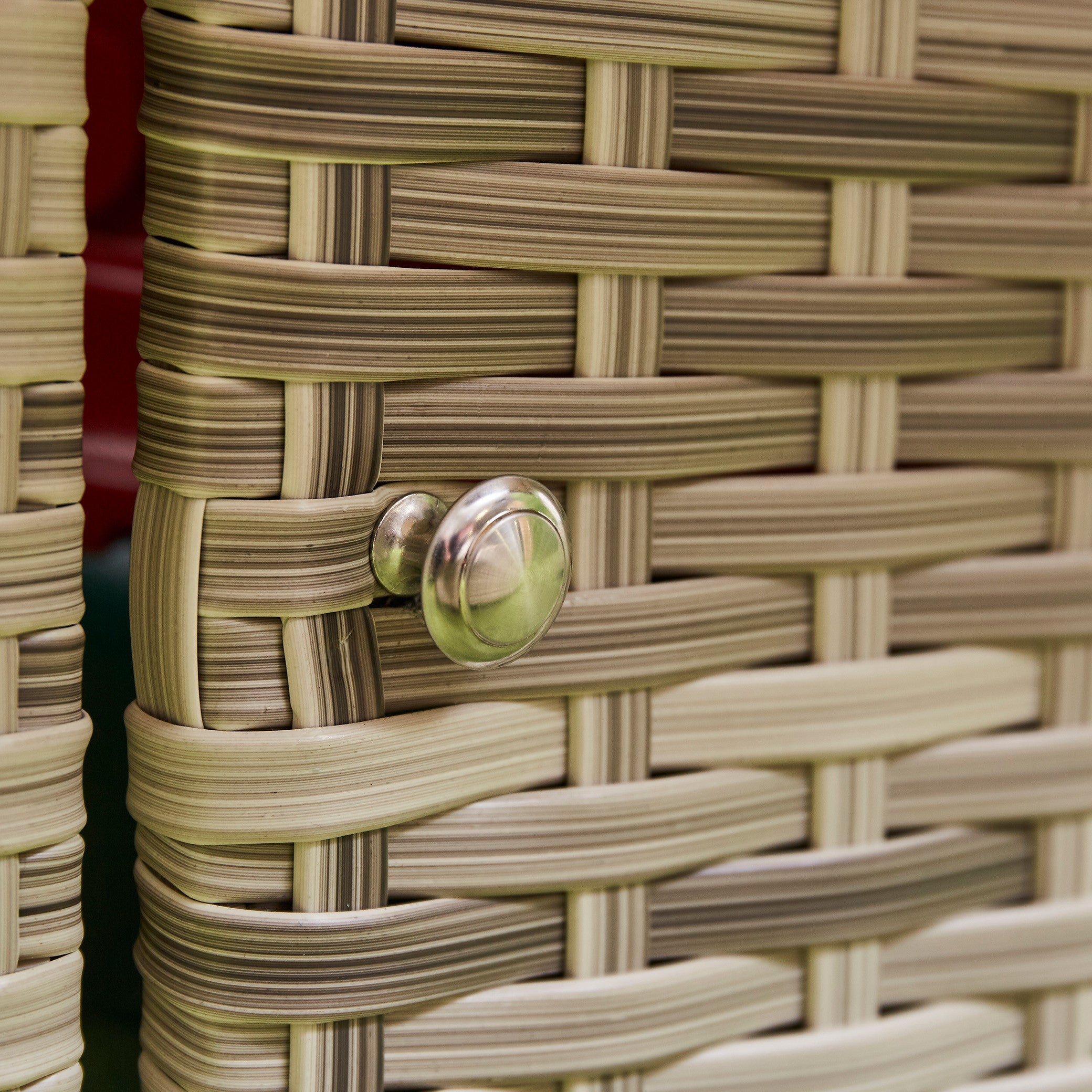 Beige Lola glass top table with Fire Pit - close view (14930007720314)