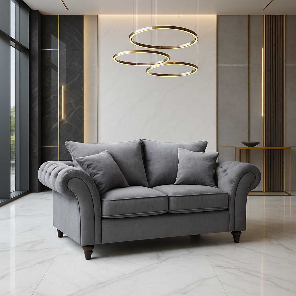 Berkshire Fullback Sofa Grey 2 Seater (7026908528704)