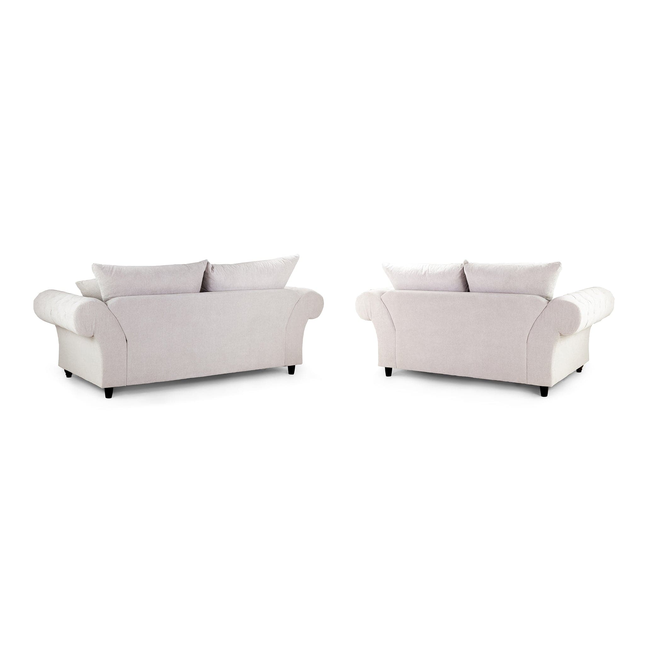 Berkshire Fullback Sofa Stone 3+2 Set - back view (7026910068800)
