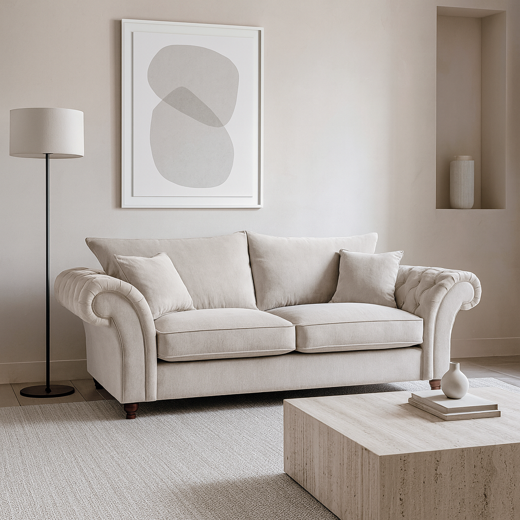 Berkshire Fullback Sofa Stone 3 Seater (7026910265408)