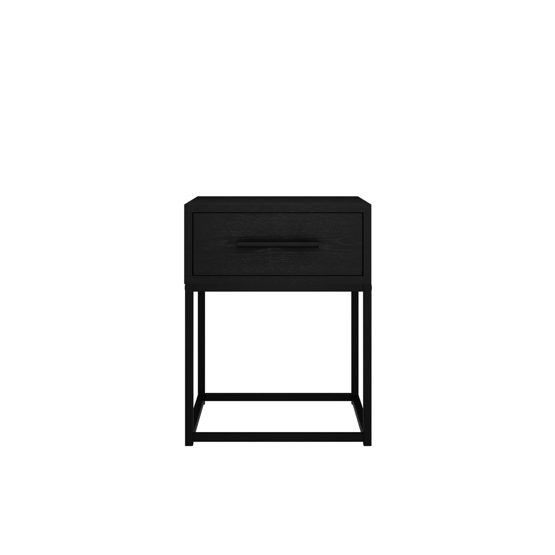 BRAY MATTE BLACK BEDSIDE CABINET (14969133728122)