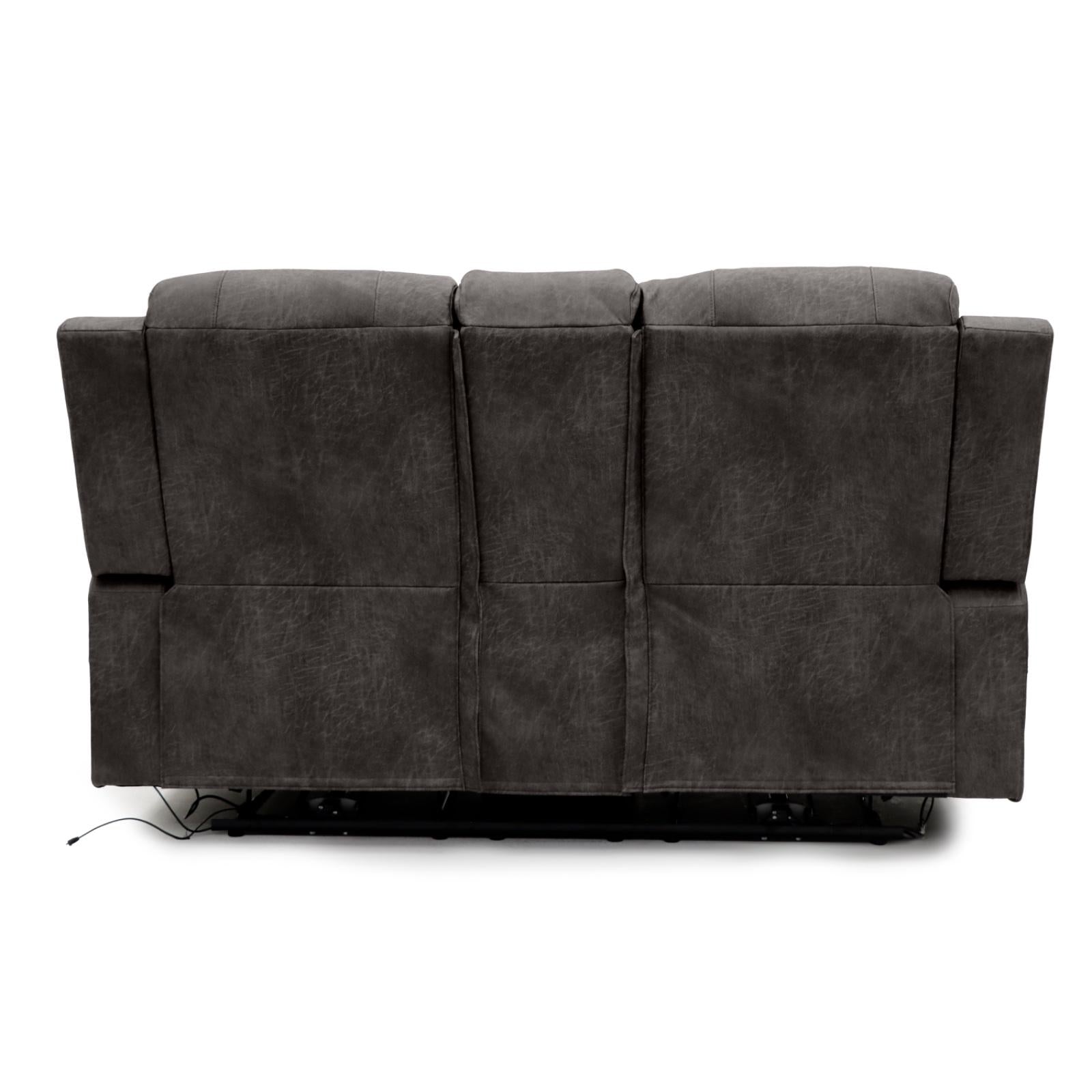 Leo Tech Recliner Sofa Brown 3+2 Set