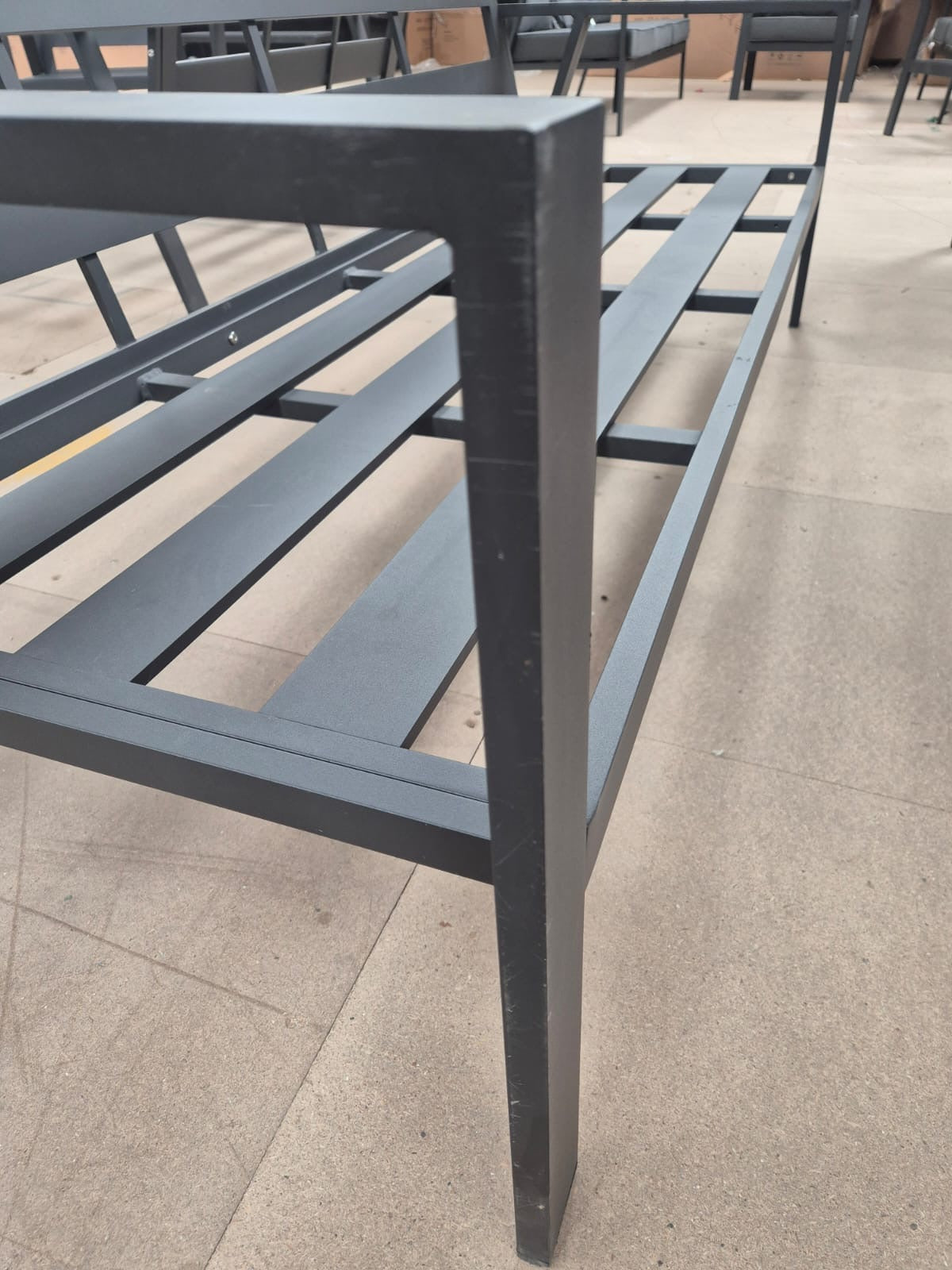 Sienna Aluminium Sofa Dining Set with Rattan Dining Table
