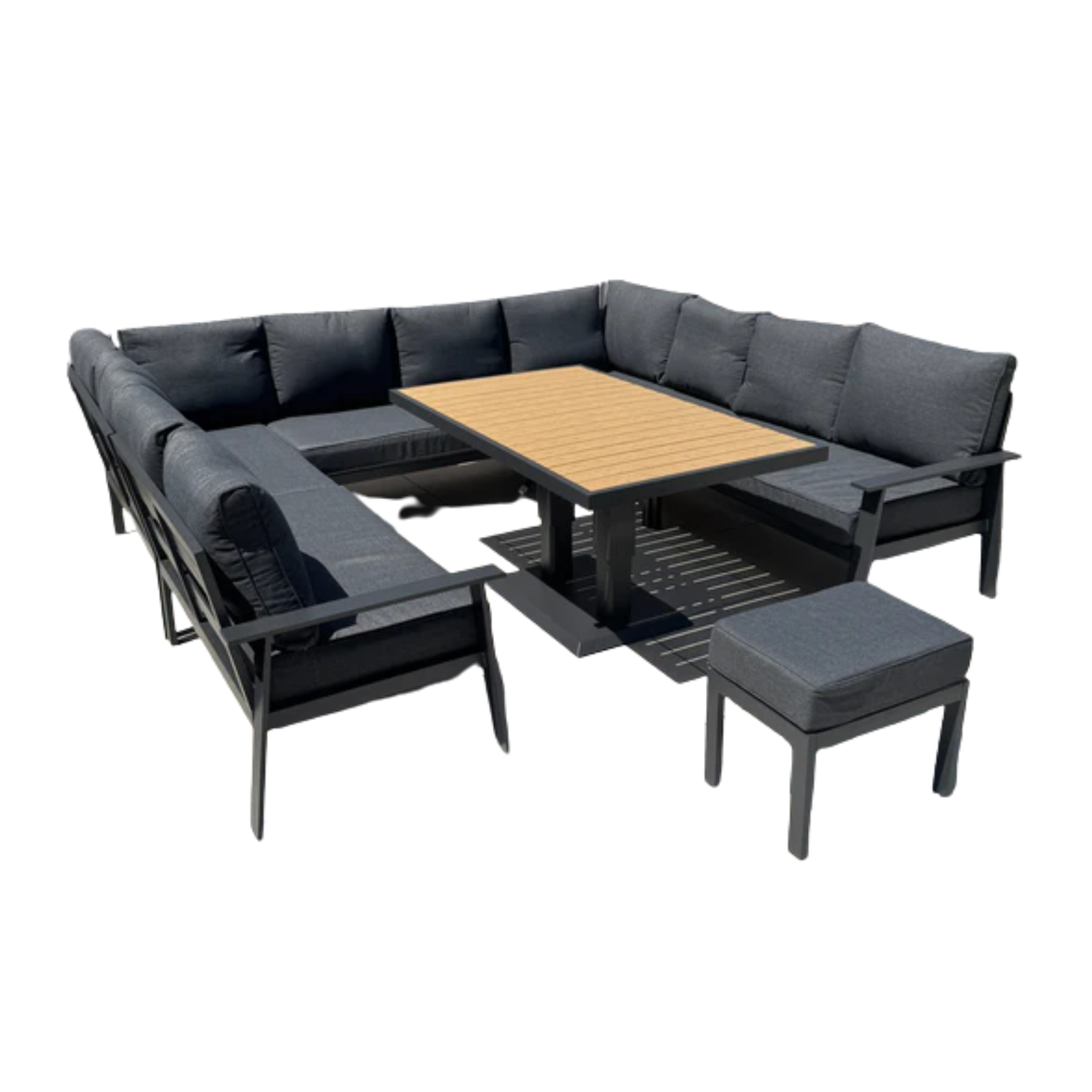 Cadiz U Shape Dining Set with Rising Table - AMC Furniture
