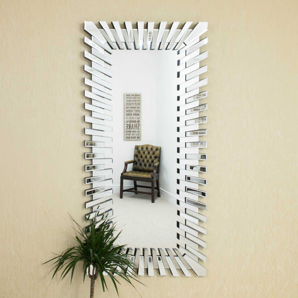 Calla All Glass Stylised Full Length Dress Mirror 170 x 79 CM