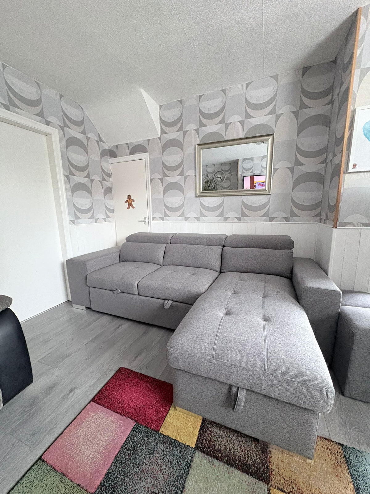 Calvin Sofabed Grey Universal Corner