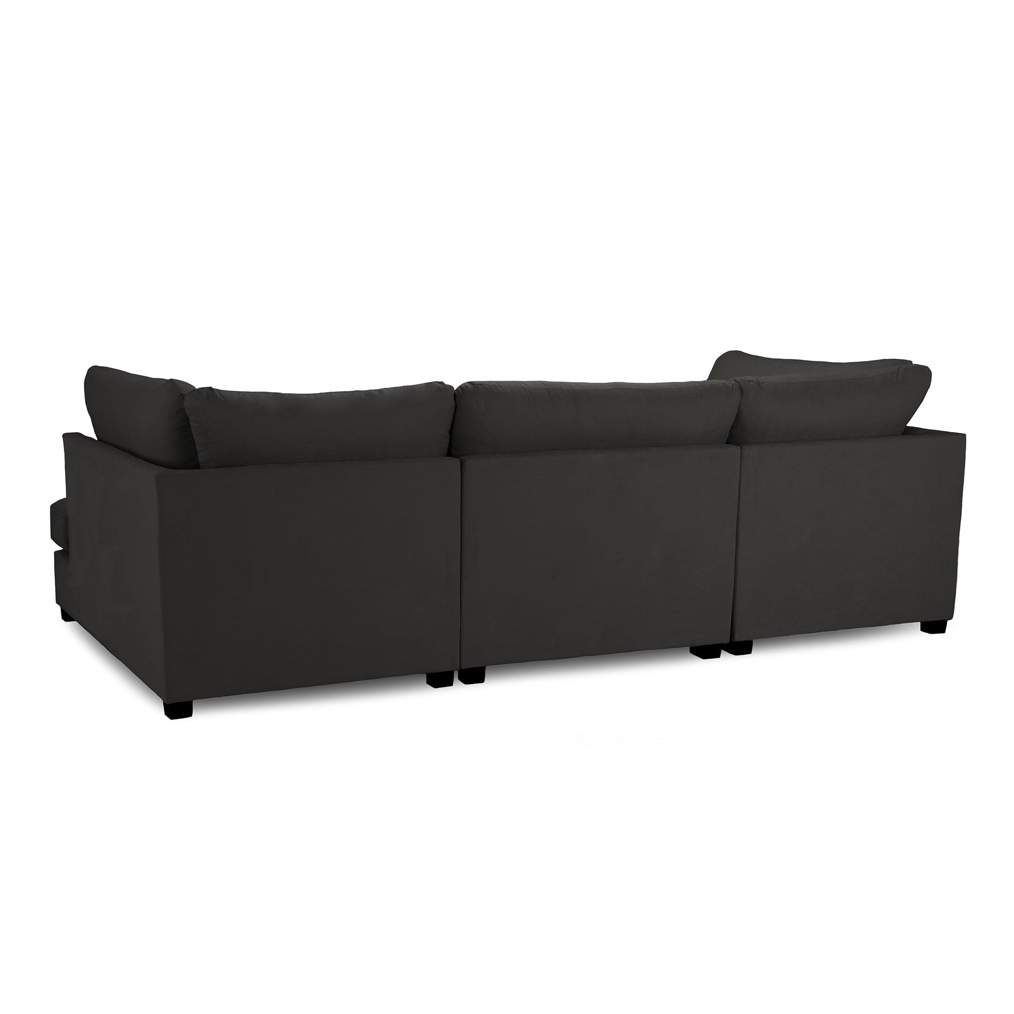 Carnaby Sofa Black U Shape Corner (7022917615680)