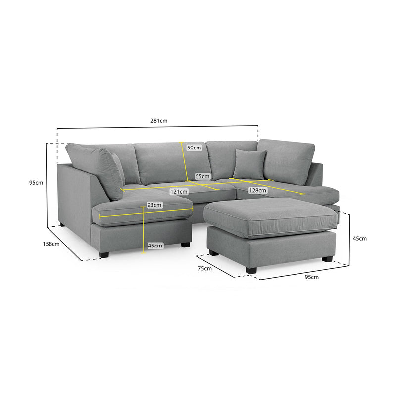 Carnaby fabric modular lounge suite best sale