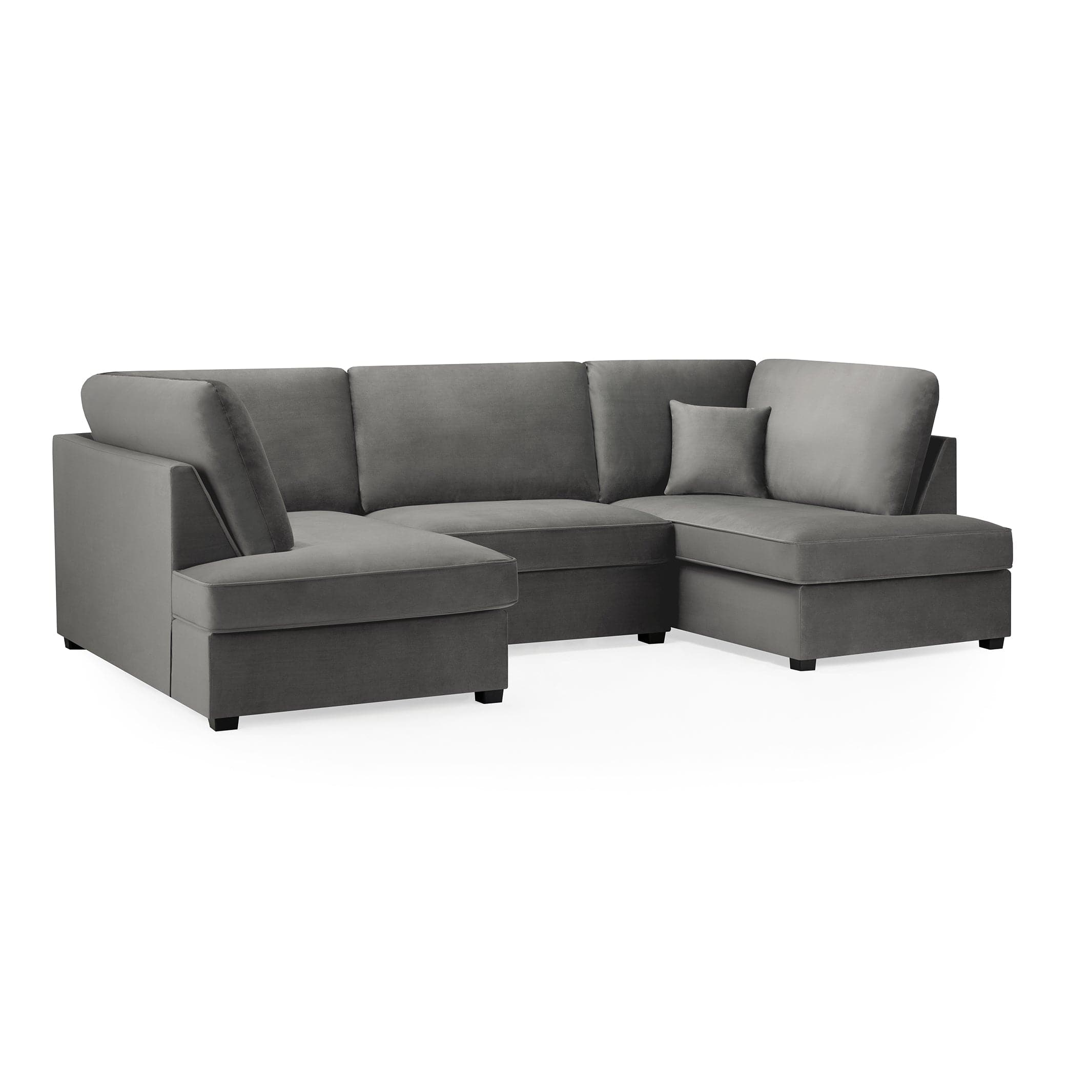 Carnaby Sofa Plush Grey U Shape Corner (7022928986176) (15026552111482)