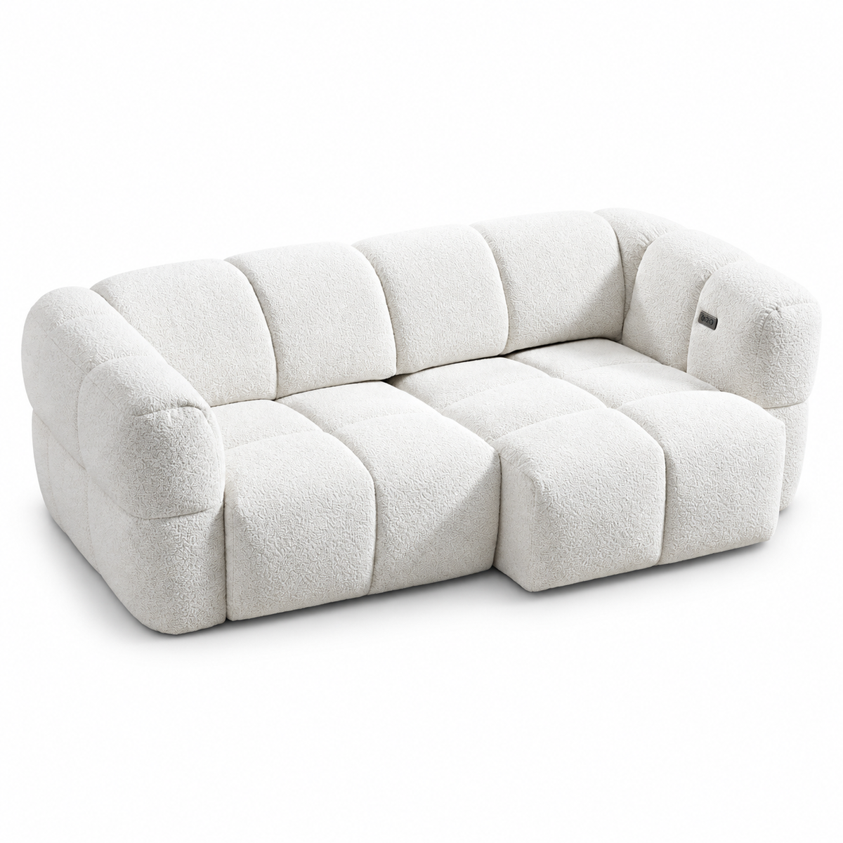 Elara Power Sliding 3 Seater Sofabed in Beige Meta Sofa