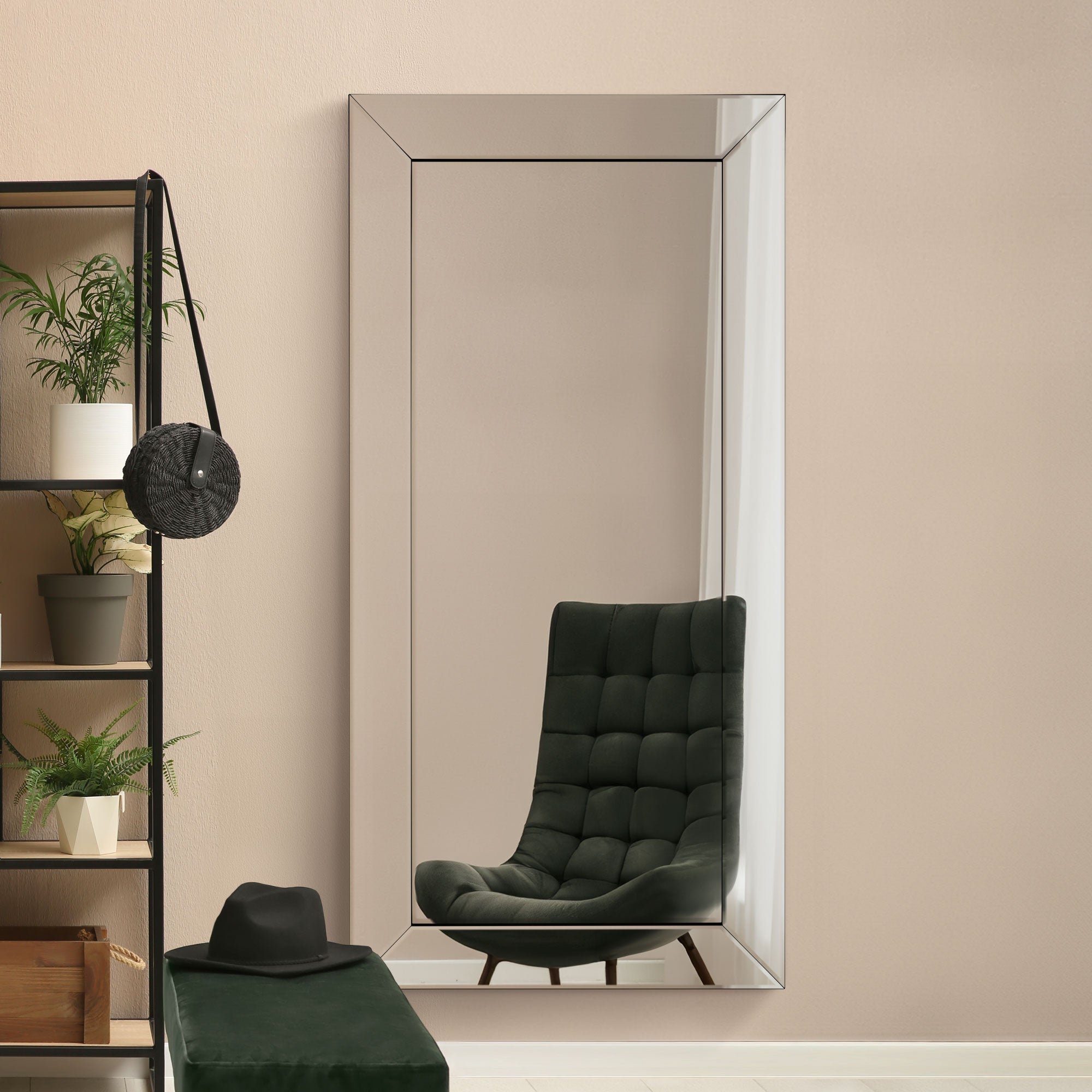 Horsley All Glass Modern Full Length Mirror 174 x 84 CM (15010564211066)