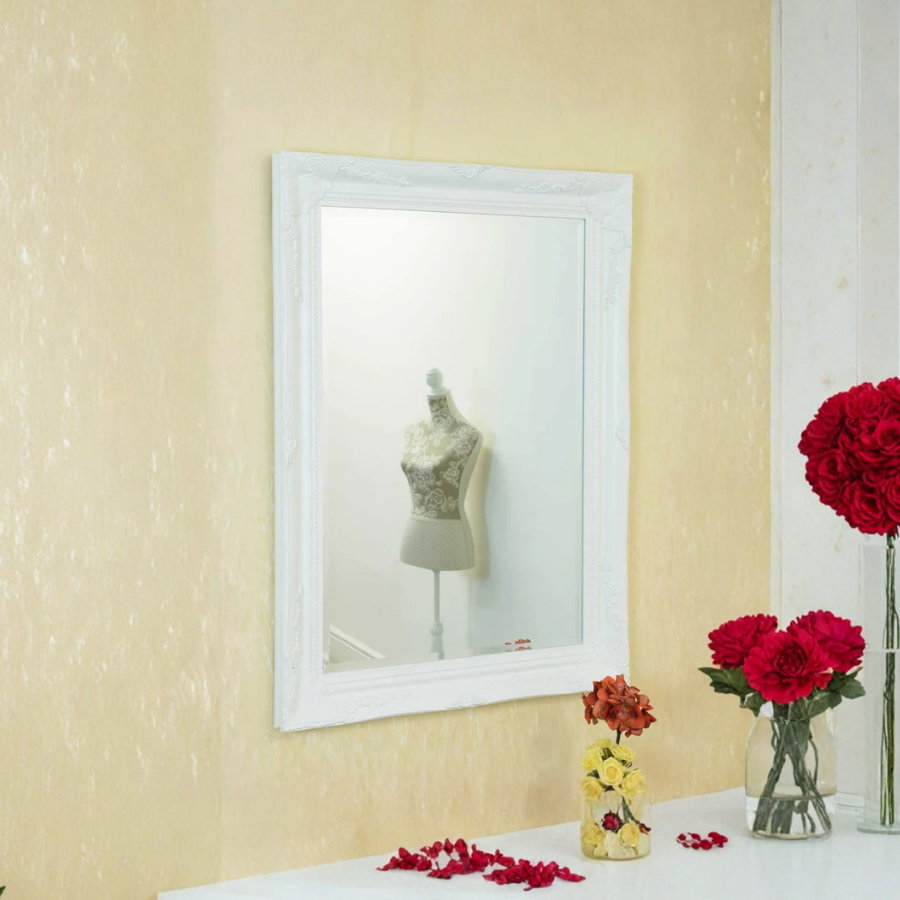 Buxton White Wall Mirror 108 x 78 CM (15010559426938)