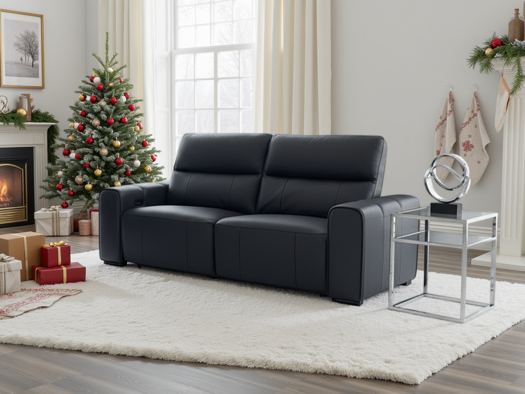 Como Leather 3+2 Seater Electric Reclining Sofa Set - view 4
