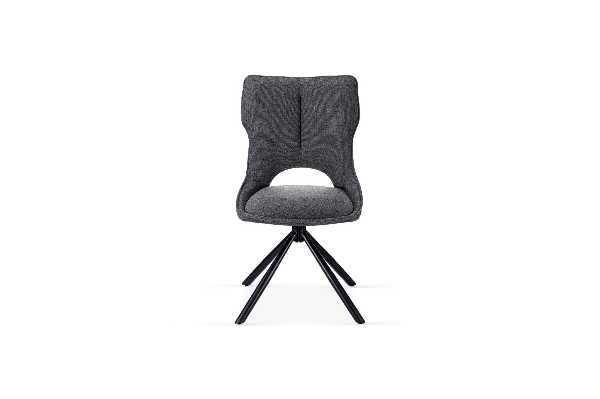 Noah Swivel Dining Chair in Grey - AMC Furniture
