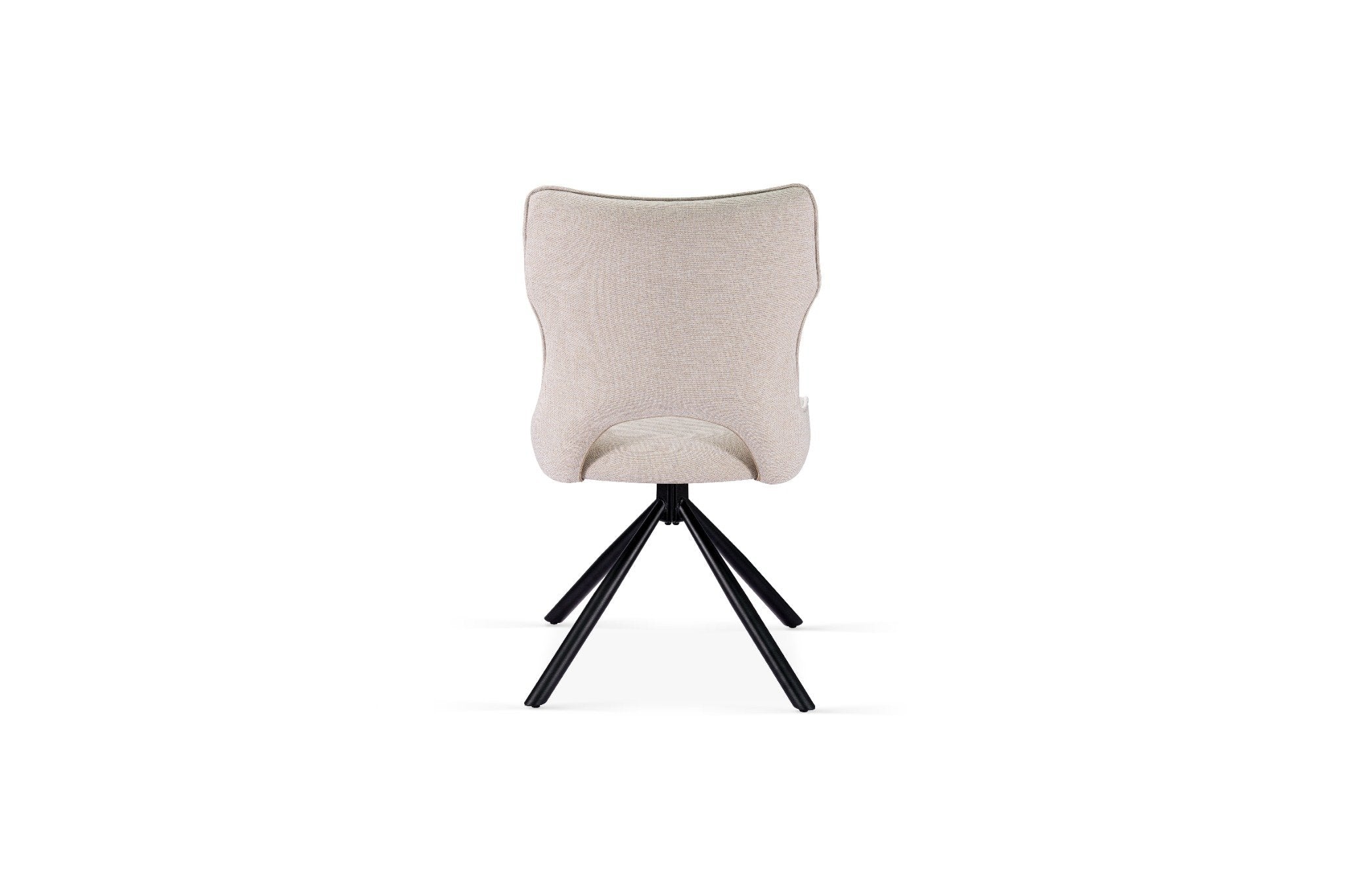 Noah Swivel Dining Chair in Beige - AMC Furniture