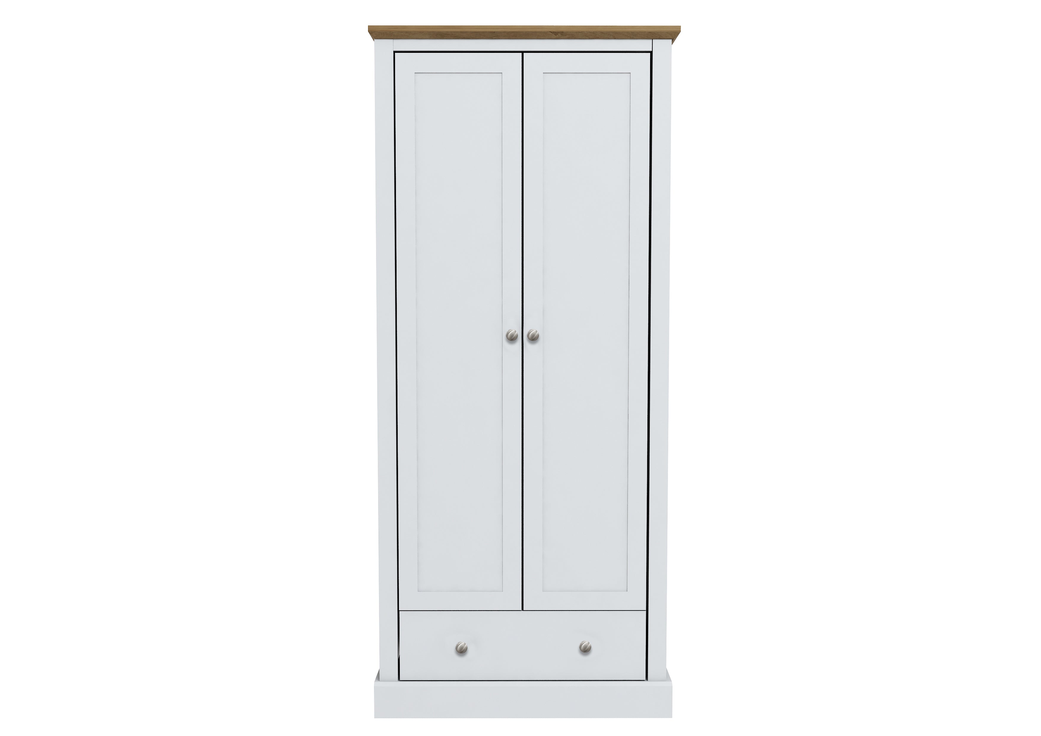 DEVON WHITE 2 DOOR WARDROBE ( 2 PACKS ) (14969138053498)