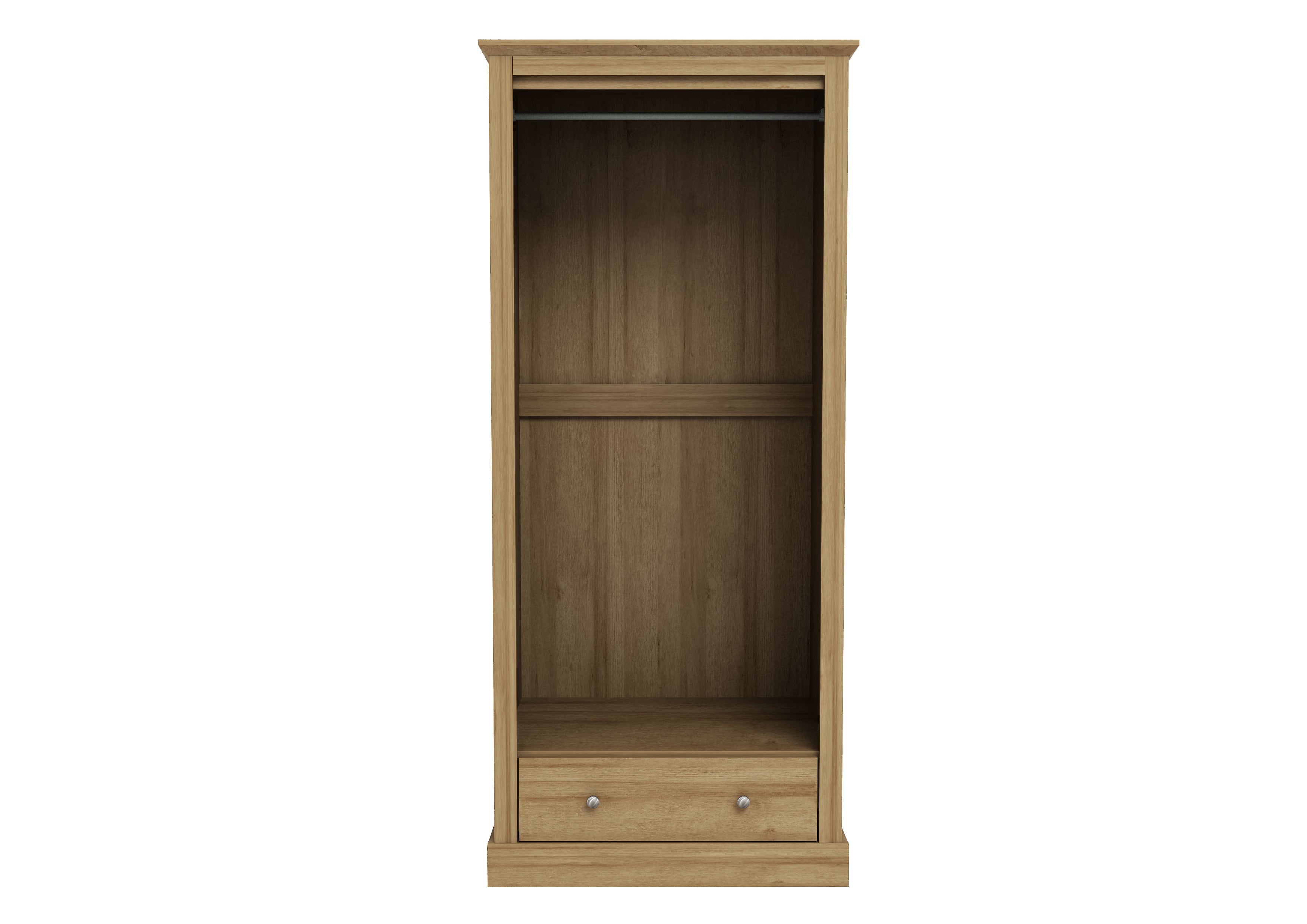 DEVON OAK 2 DOOR WARDROBE ( 2 PACKS ) (14969138020730)
