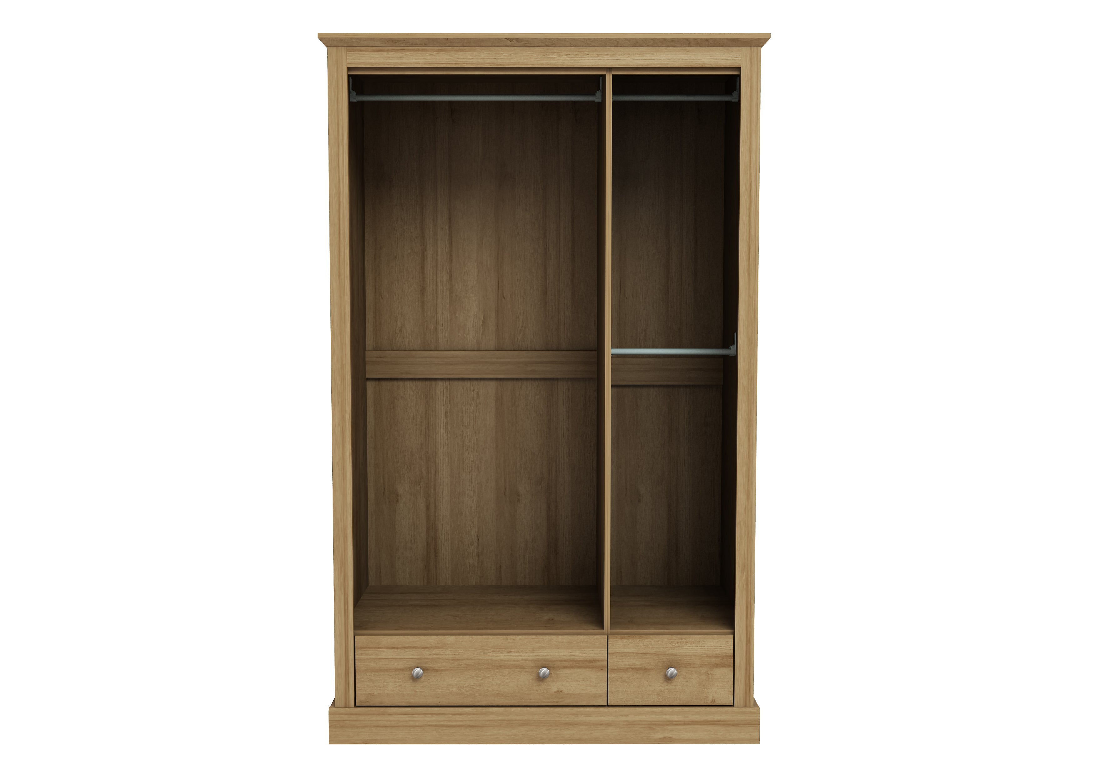 DEVON OAK 3 DOOR 2 DRAWER WARDROBE ( 2 PACKS ) (14969138119034)