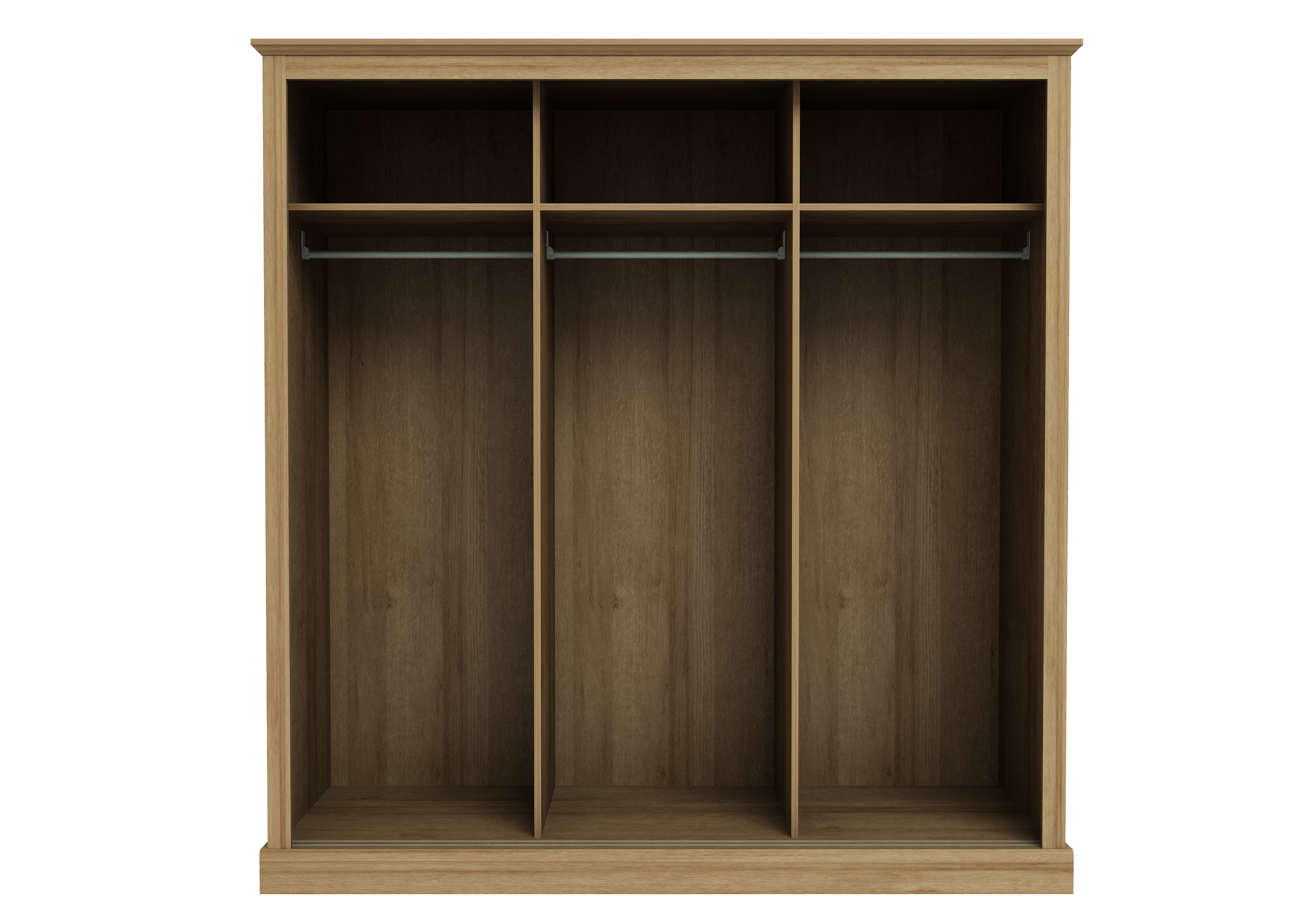 DEVON OAK 3 DOOR SLIDING WARDROBE ( 3 PACKS ) (14969138315642)