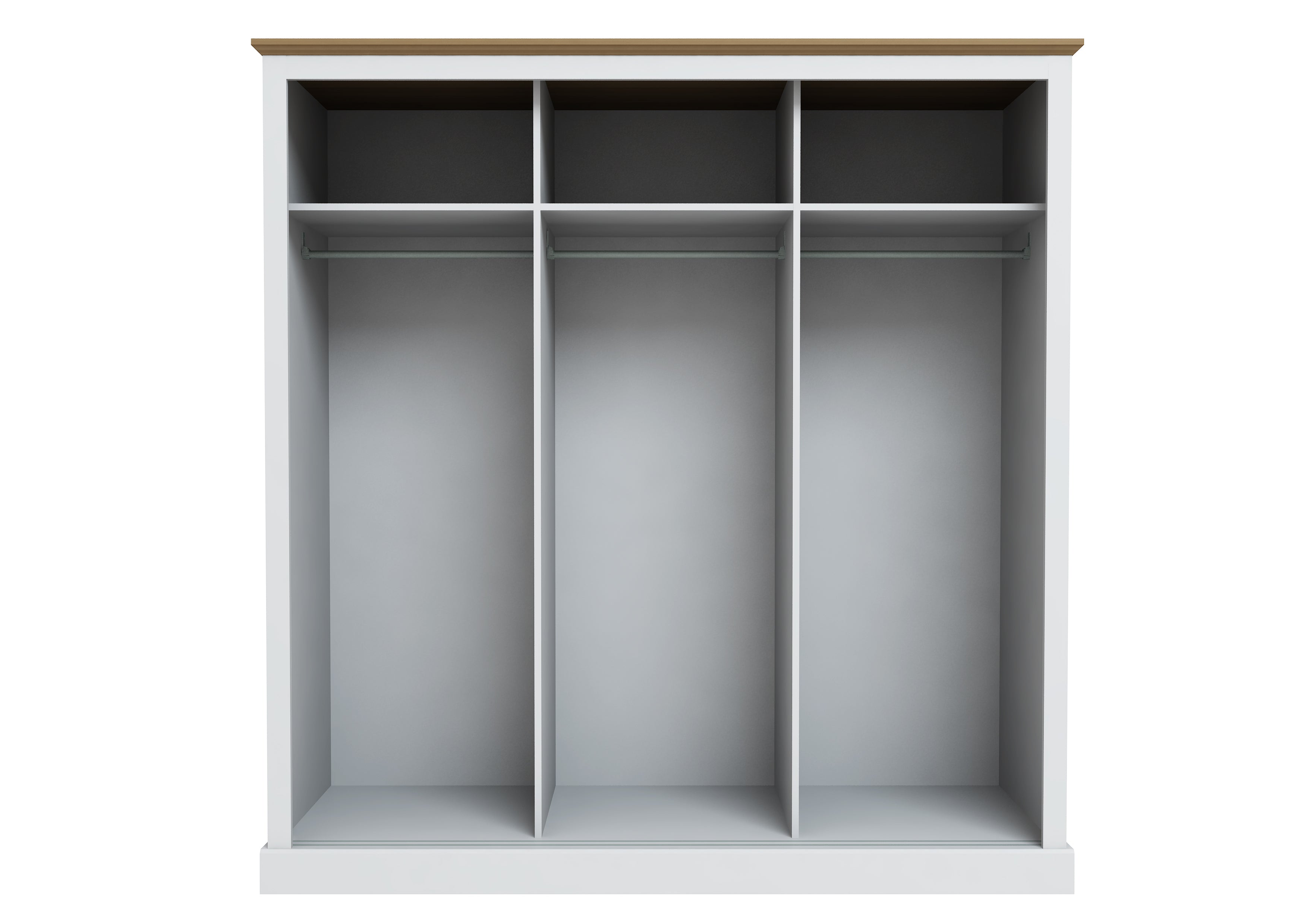 DEVON WHITE 3 DOOR SLIDING WARDROBE ( 3 PACKS ) (14969138381178)