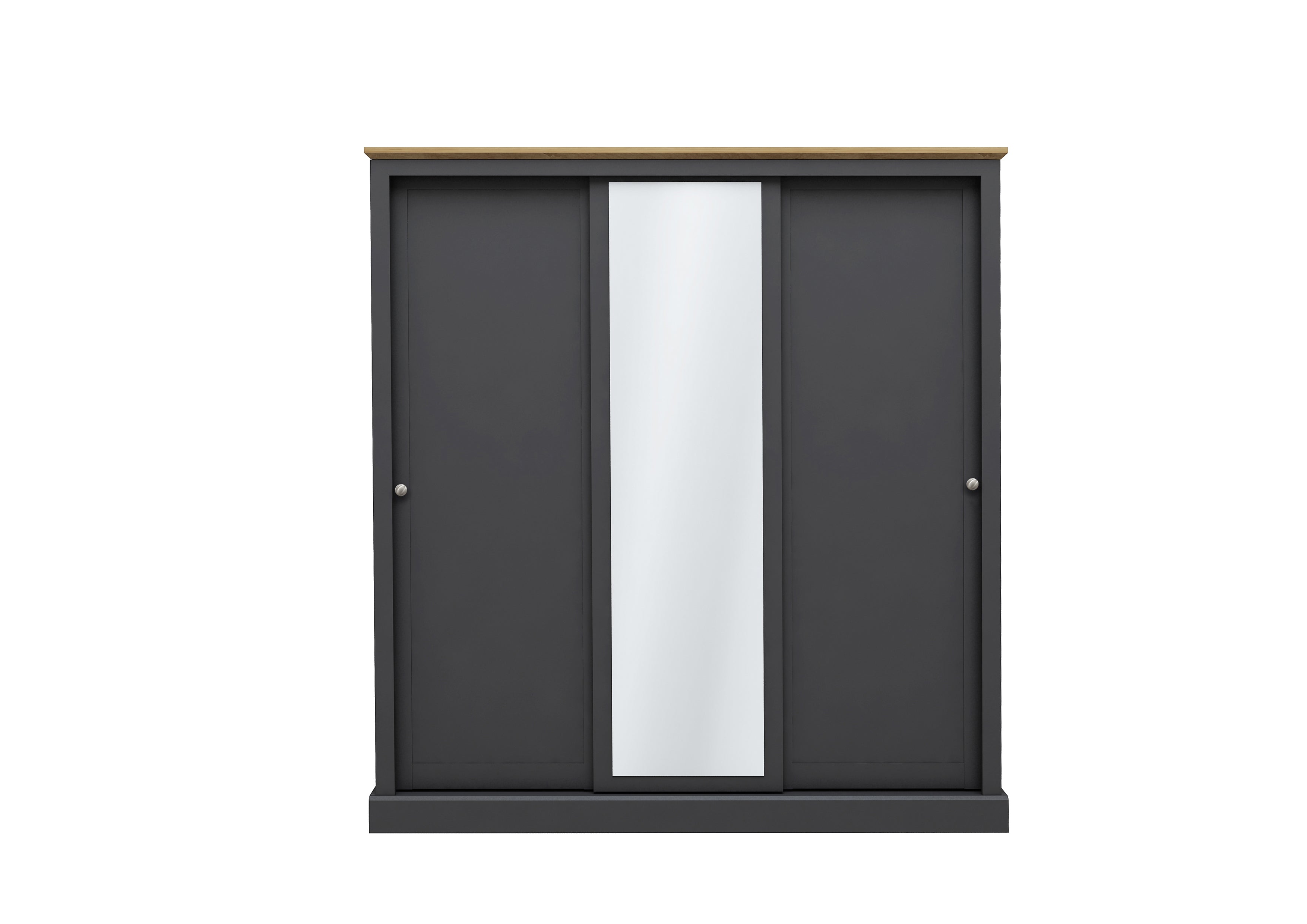 DEVON CHARCOAL 3 DOOR SLIDING WARDROBE ( 3 PACKS ) (14969138282874)