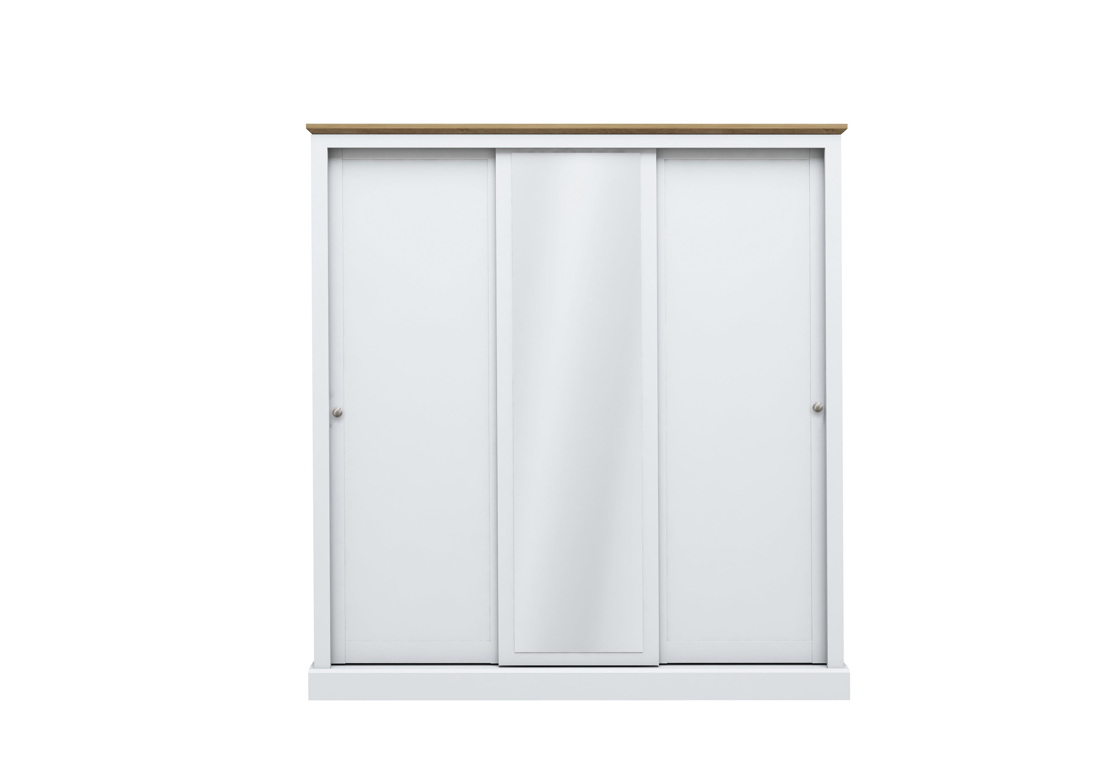 DEVON WHITE 3 DOOR SLIDING WARDROBE ( 3 PACKS ) (14969138381178)