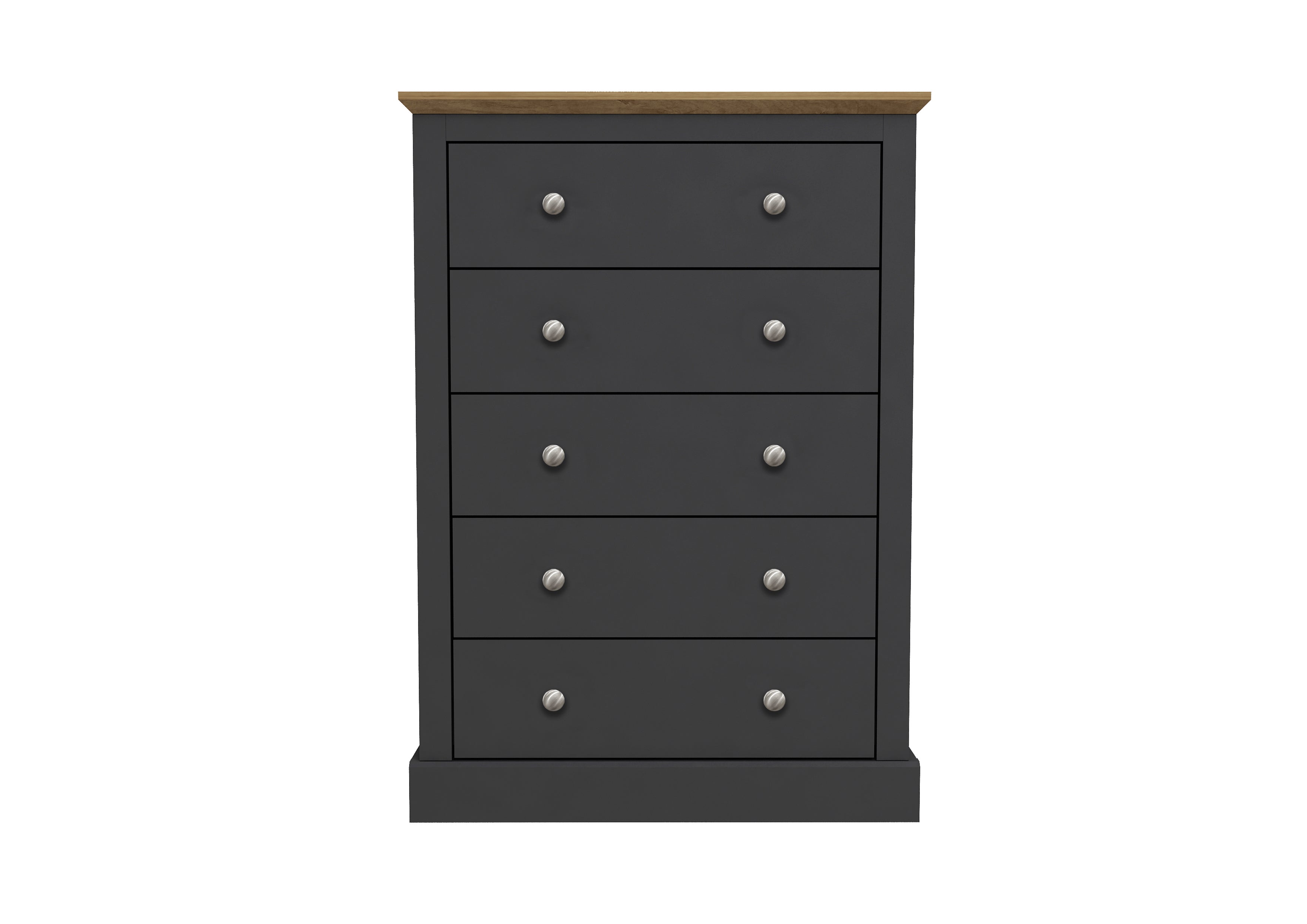 DEVON CHARCOAL 5 DRAWER CHEST (14969137627514)