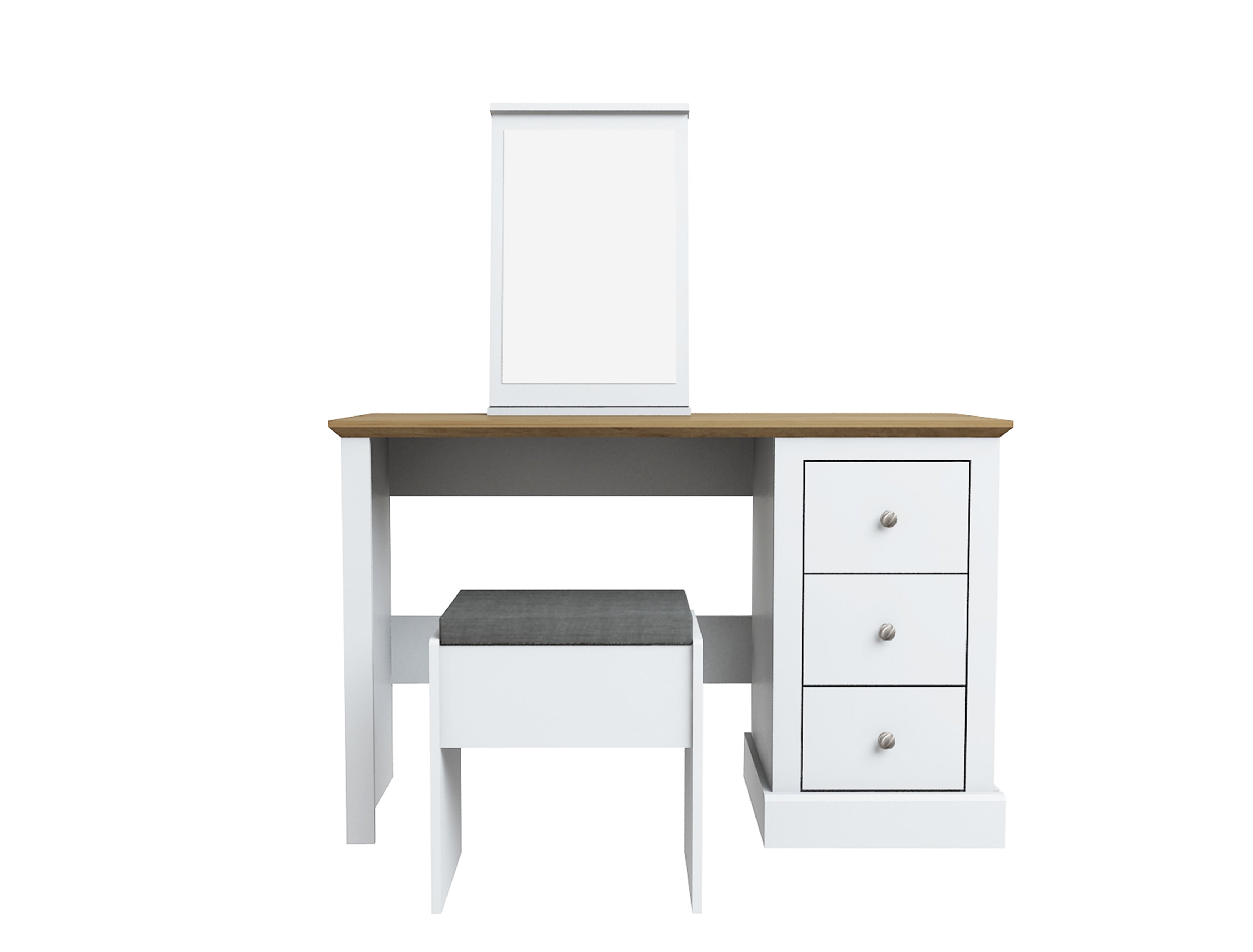 DEVON WHITE DRESSING TABLE SET (14969137955194)