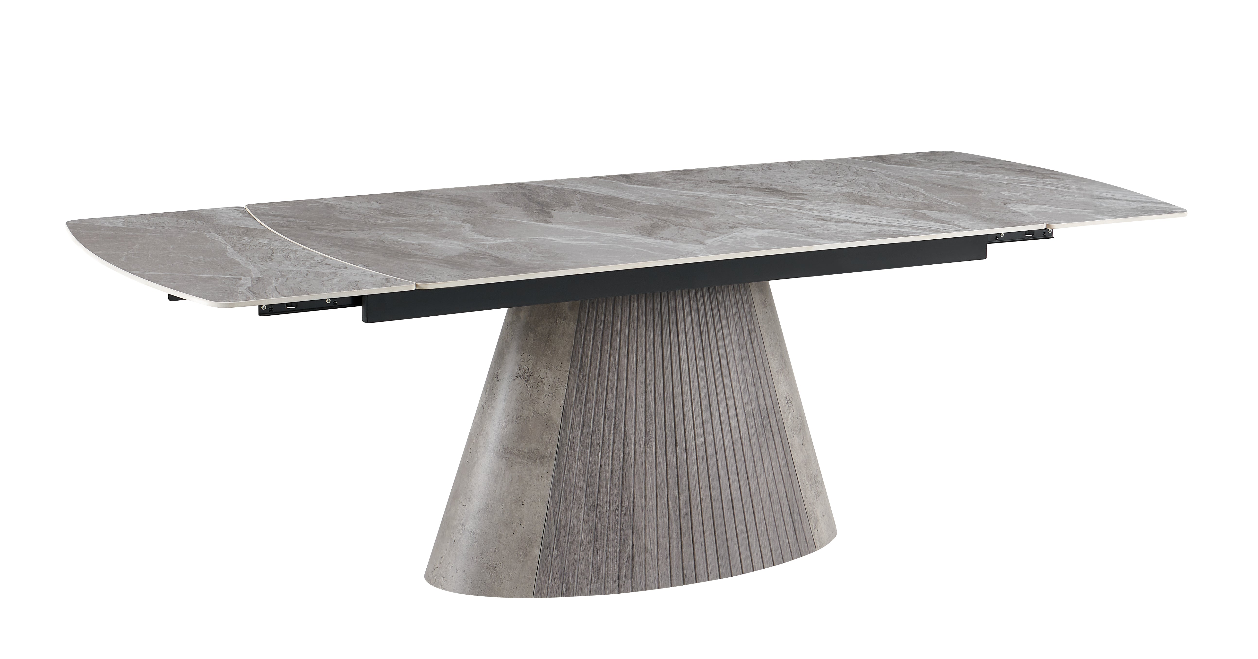 Monte Carlo Extending Dining Table in Grey - AMC Furniture