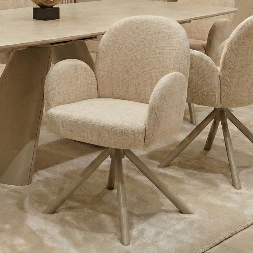 Archer Dining Chair in Beige - AMC Furniture