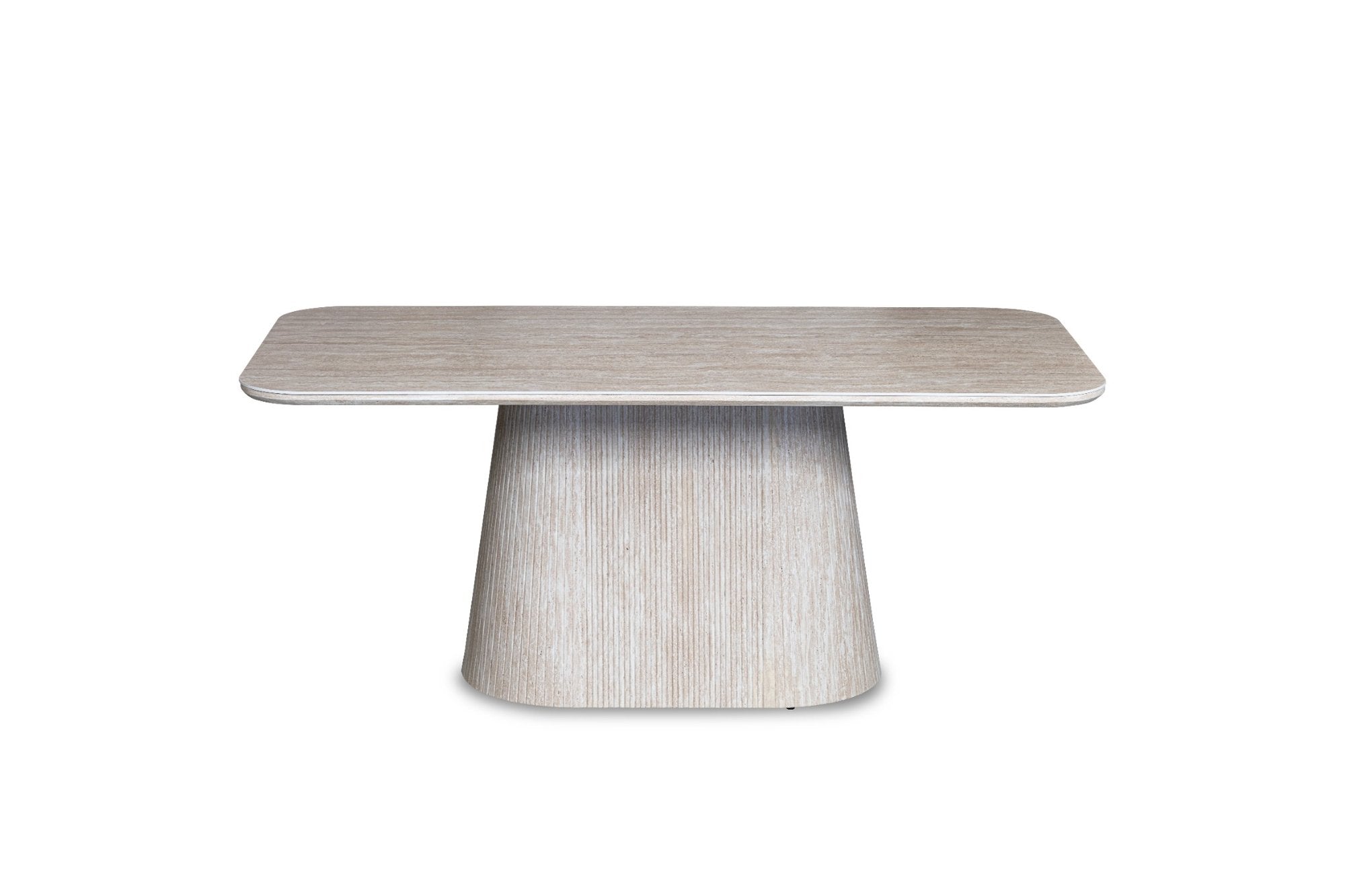 Elsa Beige Oval Ceramic Dining Table - AMC Furniture