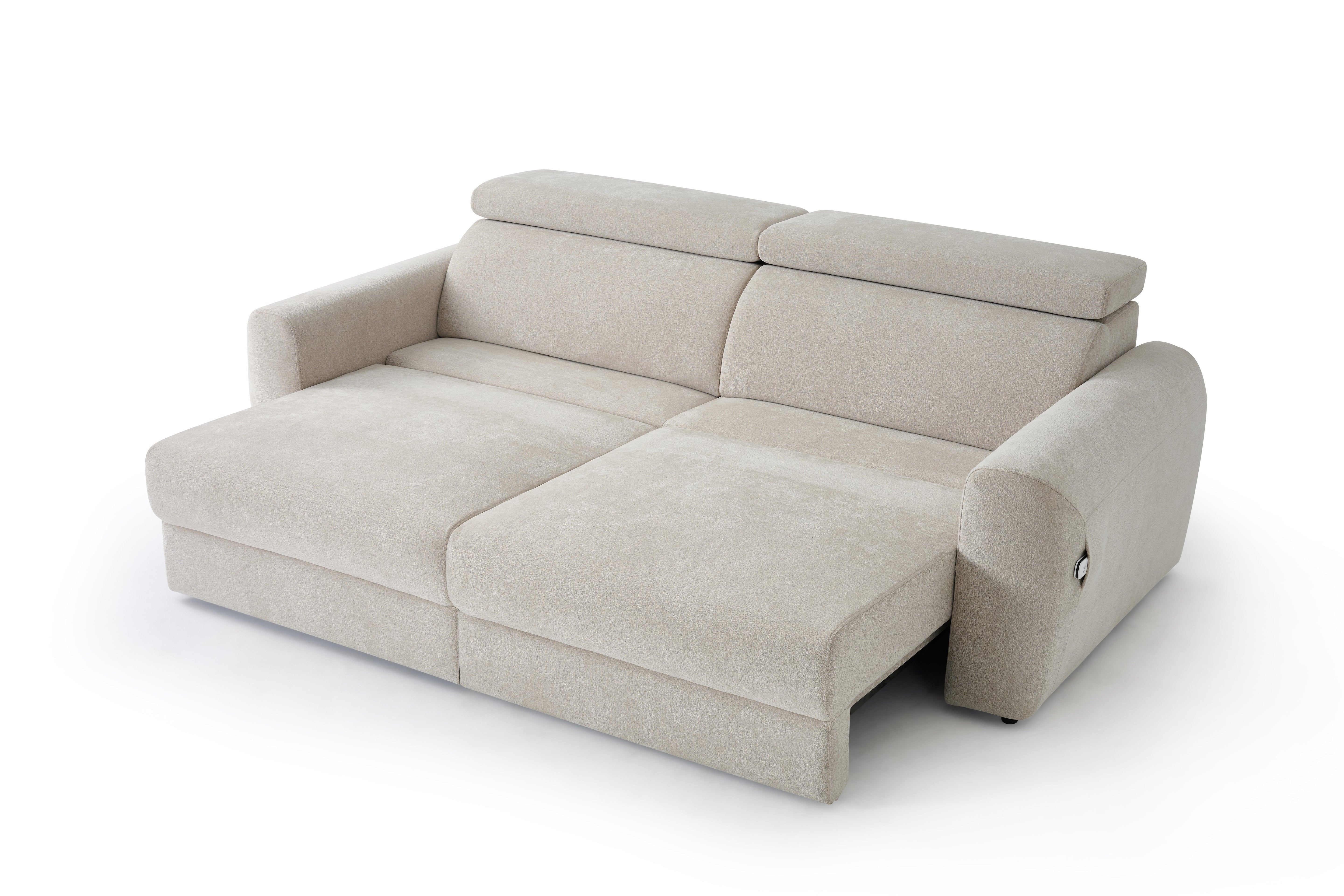 Raye 3 Seater Electric Sofa Bed in Beige - AMC Furniture