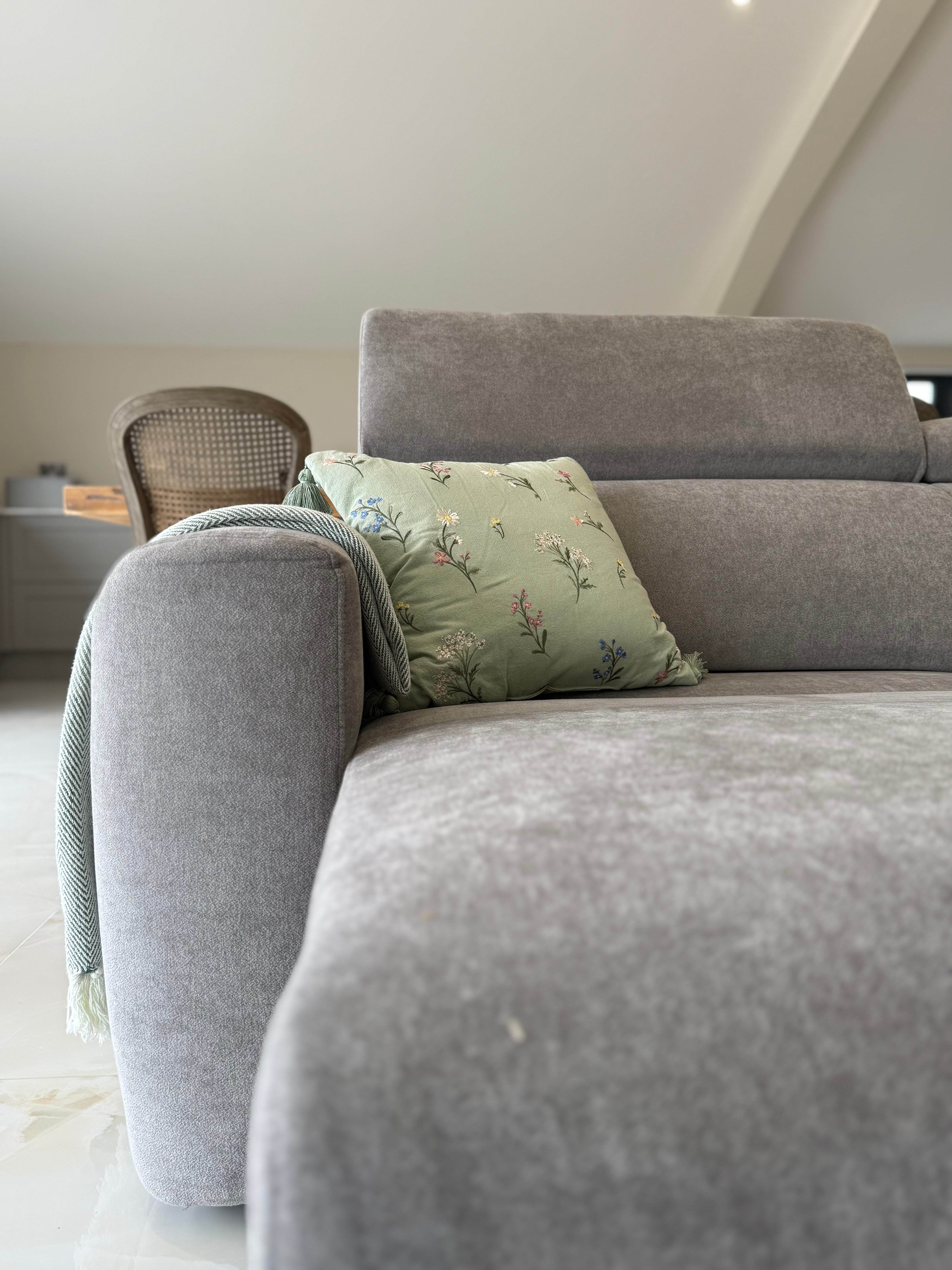 Raye 3 Seater Electric Sofa Bed in Grey - AMC Furniture