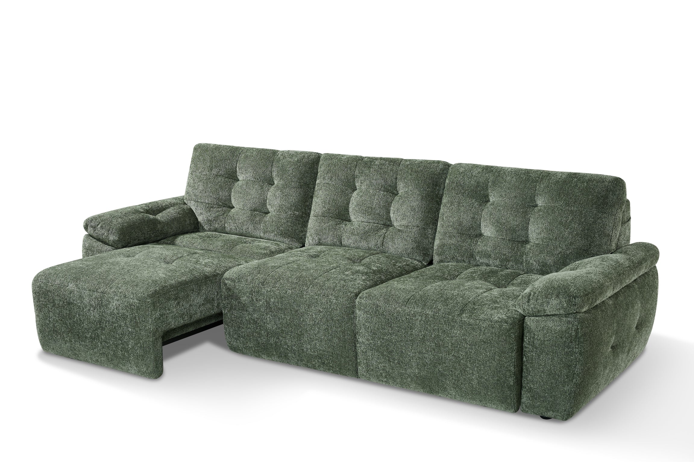 Myla Electric 3 Seater Sofabed in Green - AMC Furniture
