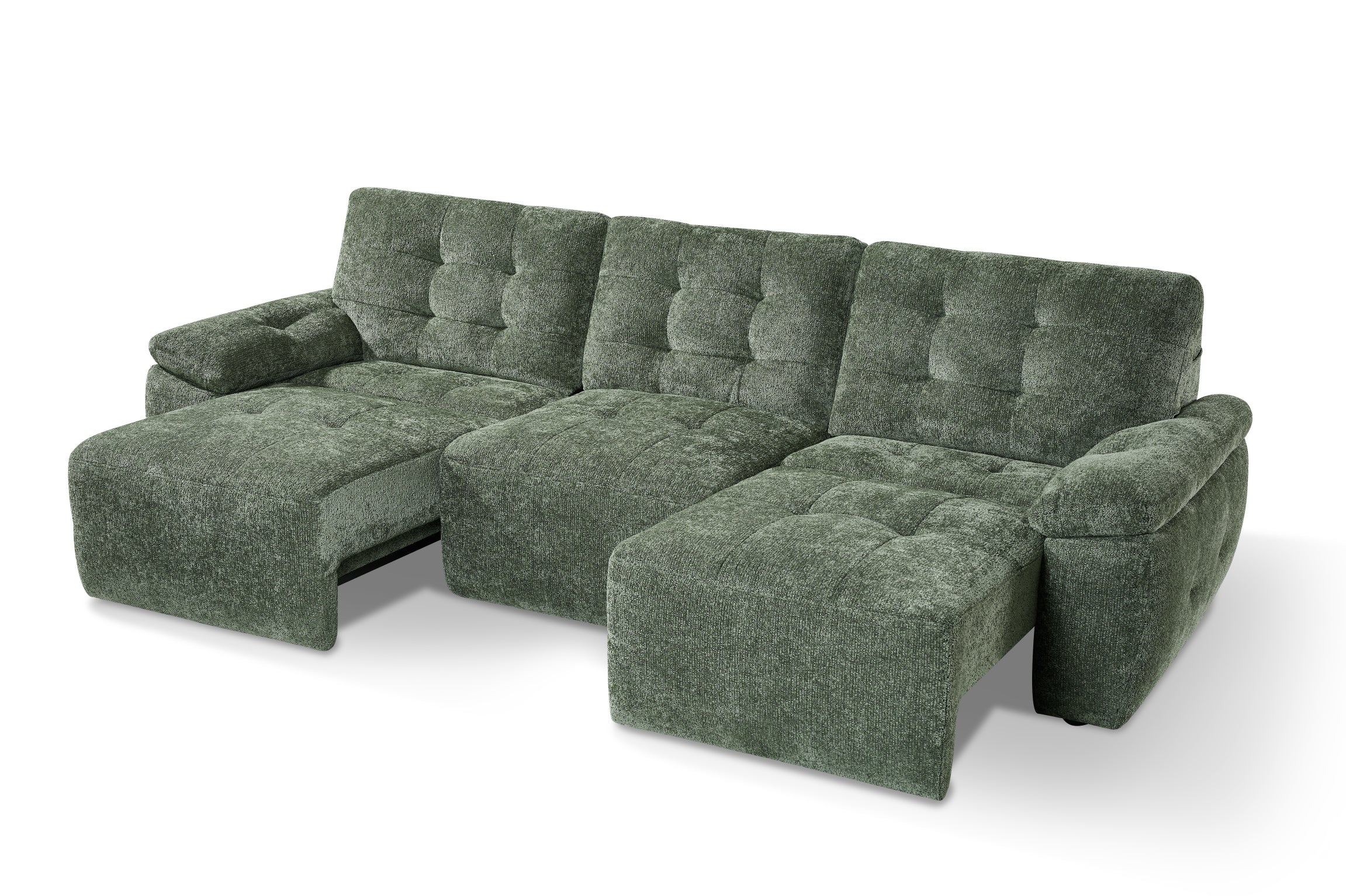 Myla Electric 3 Seater Sofabed in Green - AMC Furniture