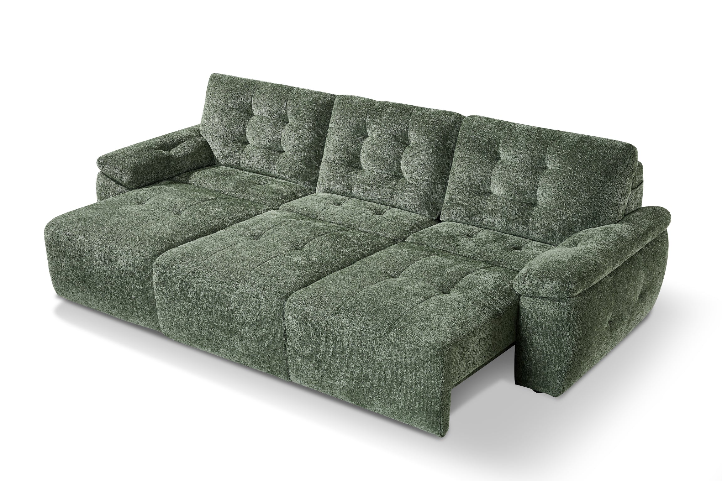 Myla Electric 3 Seater Sofabed in Green - AMC Furniture