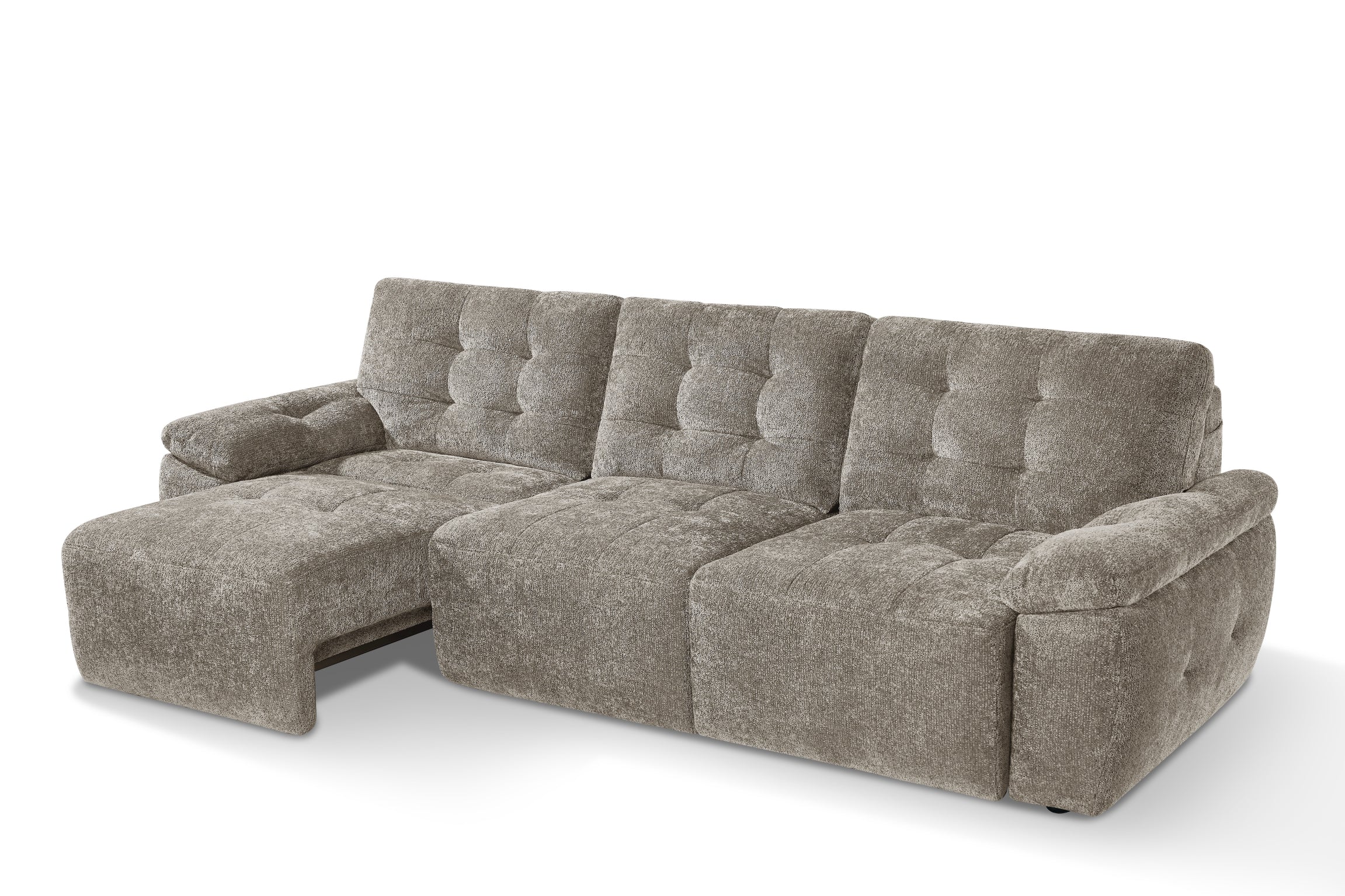 Myla Electric 3 Seater Sofabed in Mushroom - AMC Furniture