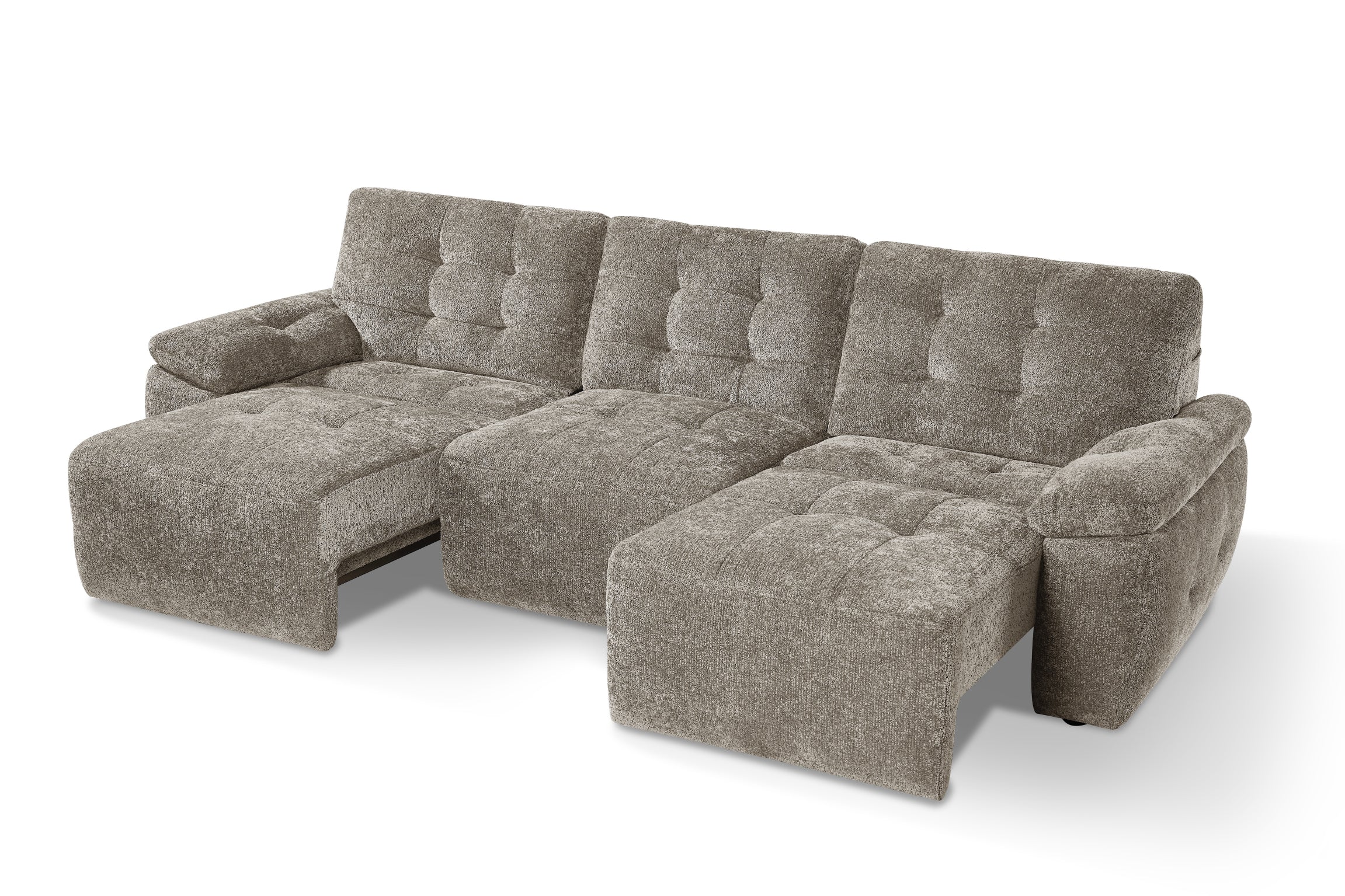 Myla Electric 3 Seater Sofabed in Mushroom - AMC Furniture