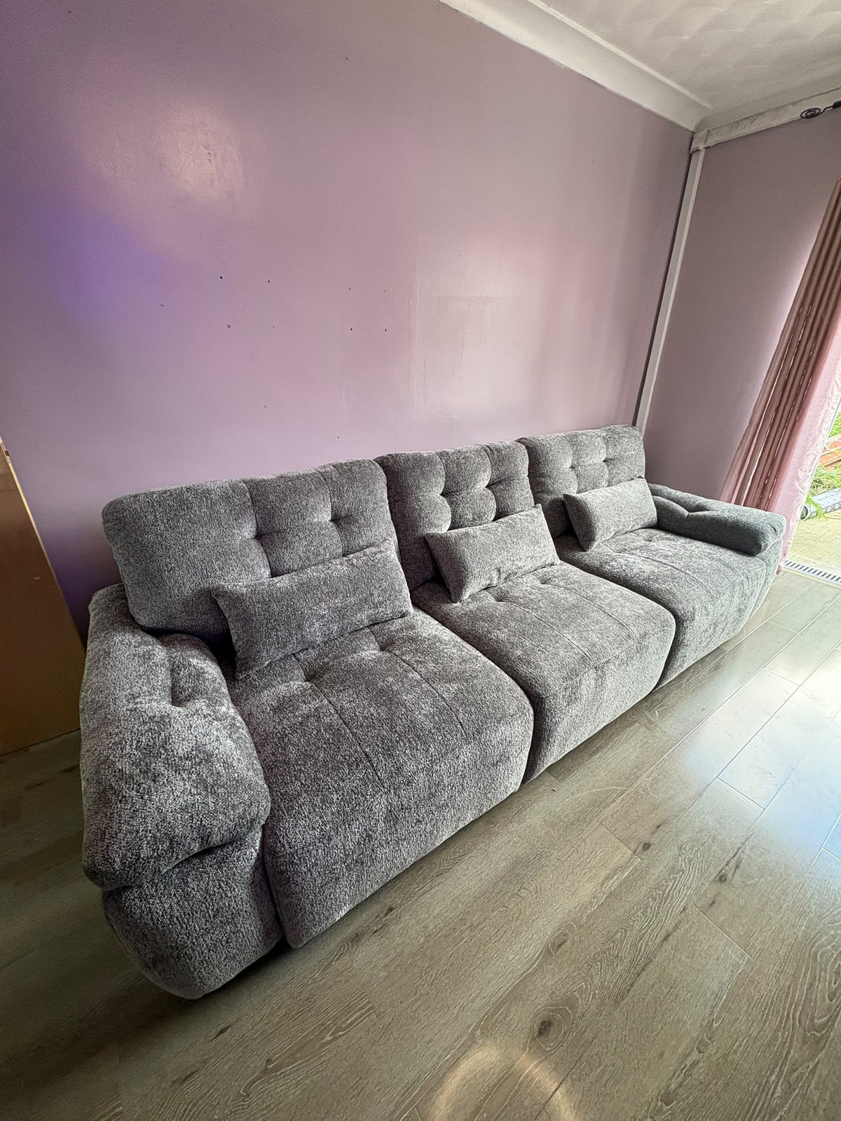 Myla Electric 3 Seater Sofabed in Mushroom
