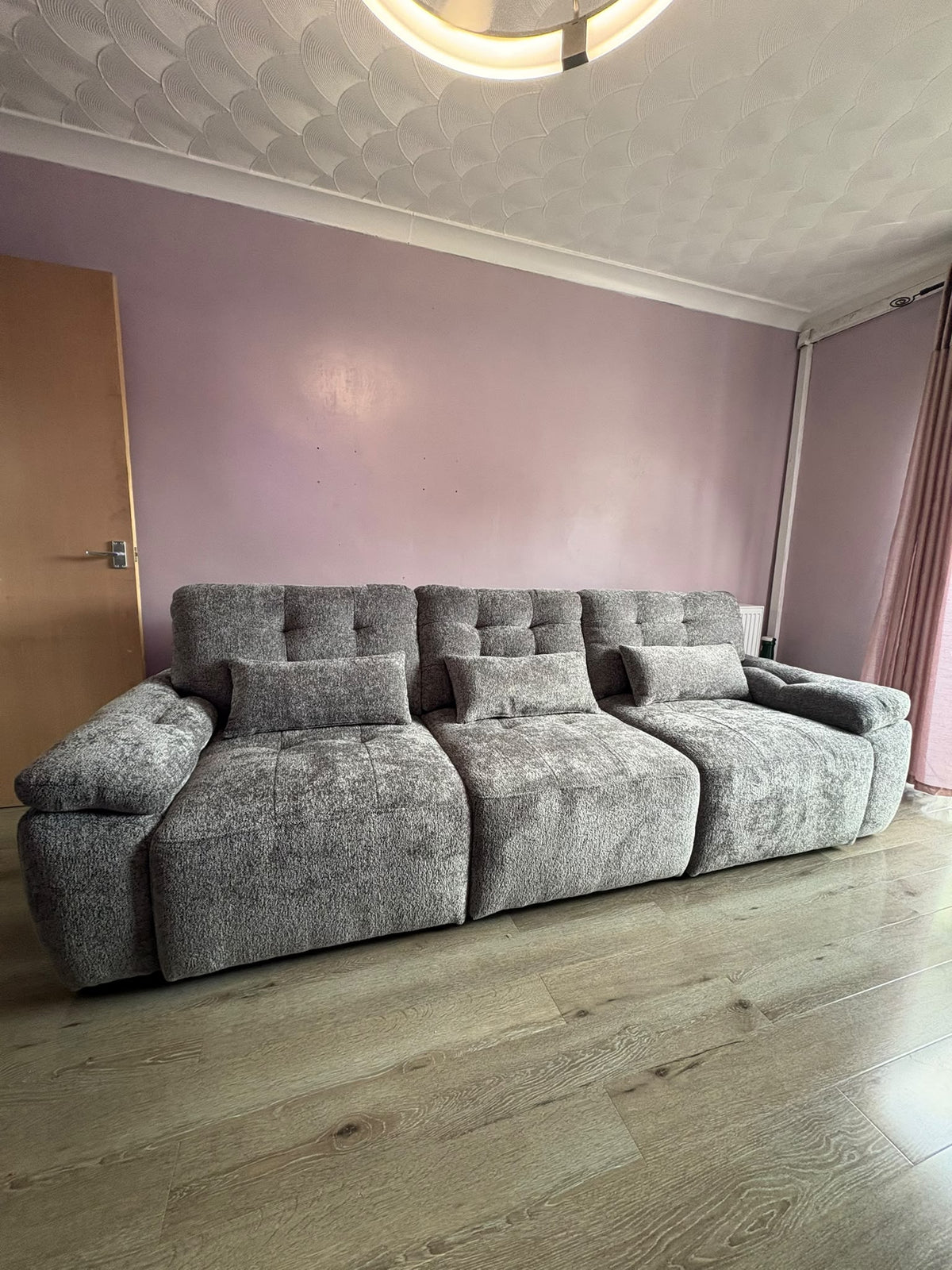 Myla Electric 3 Seater Sofabed in Mushroom